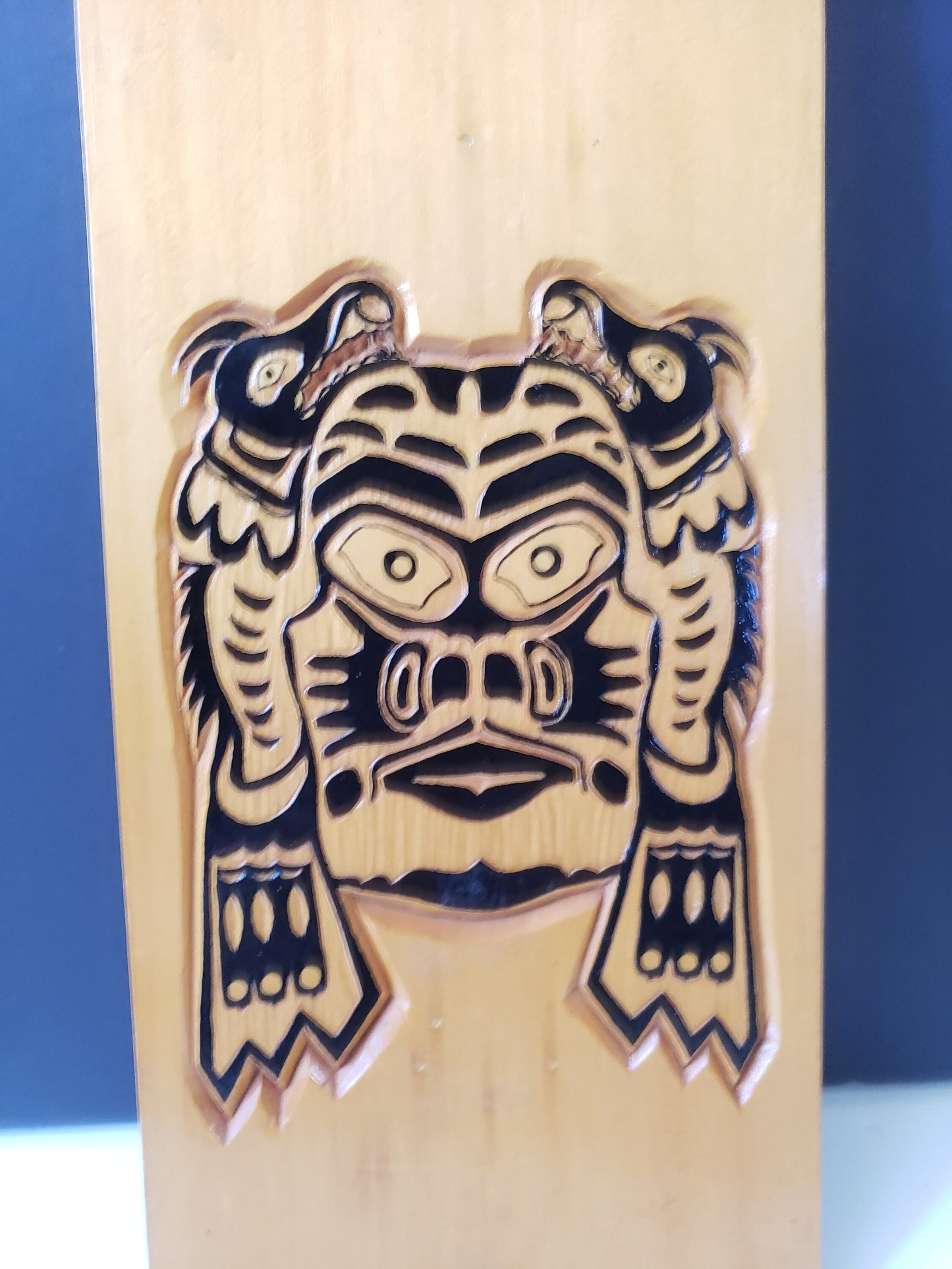 First Nations Mask Carving Plaque