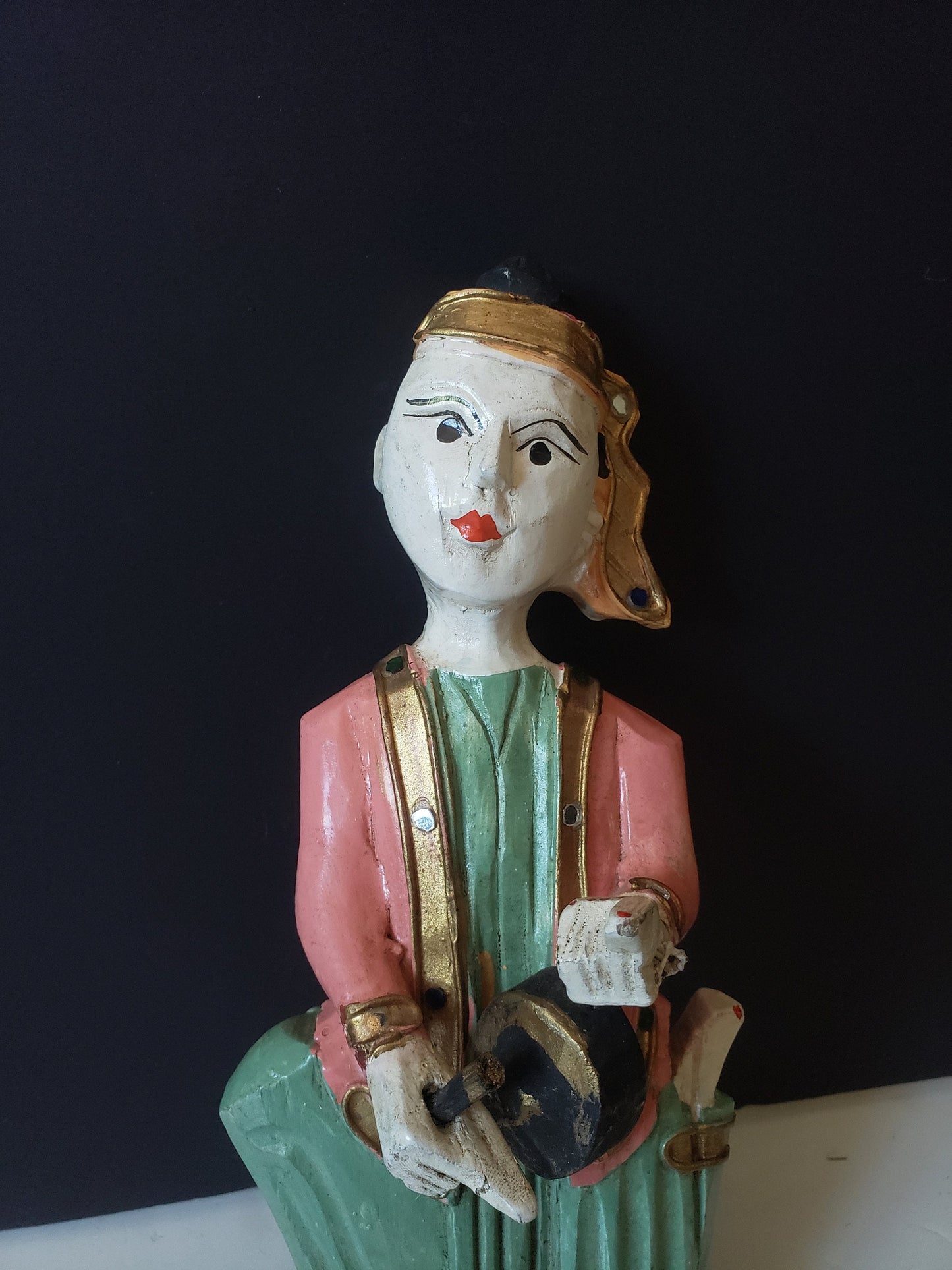 Southeast Asian Polychrome Hanging Figure