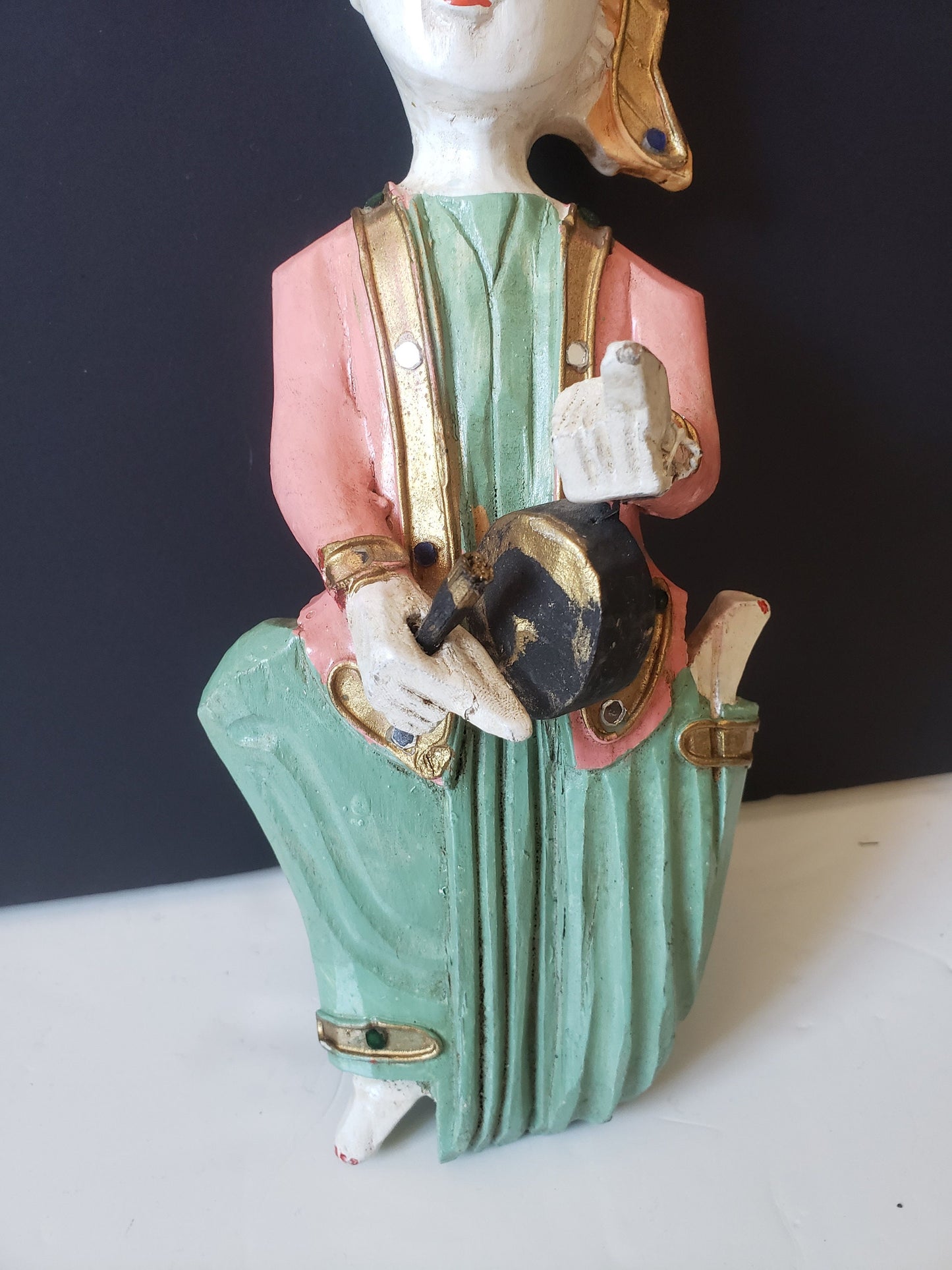 Southeast Asian Polychrome Hanging Figure