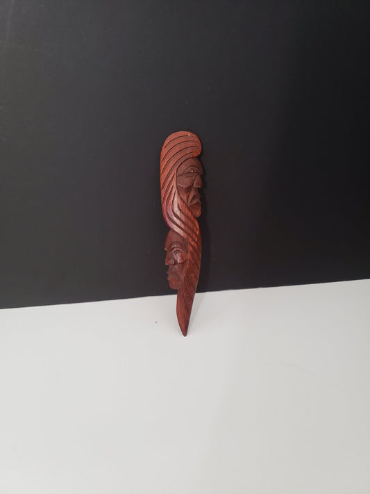 Signed First Nations Carved Letter Opener
