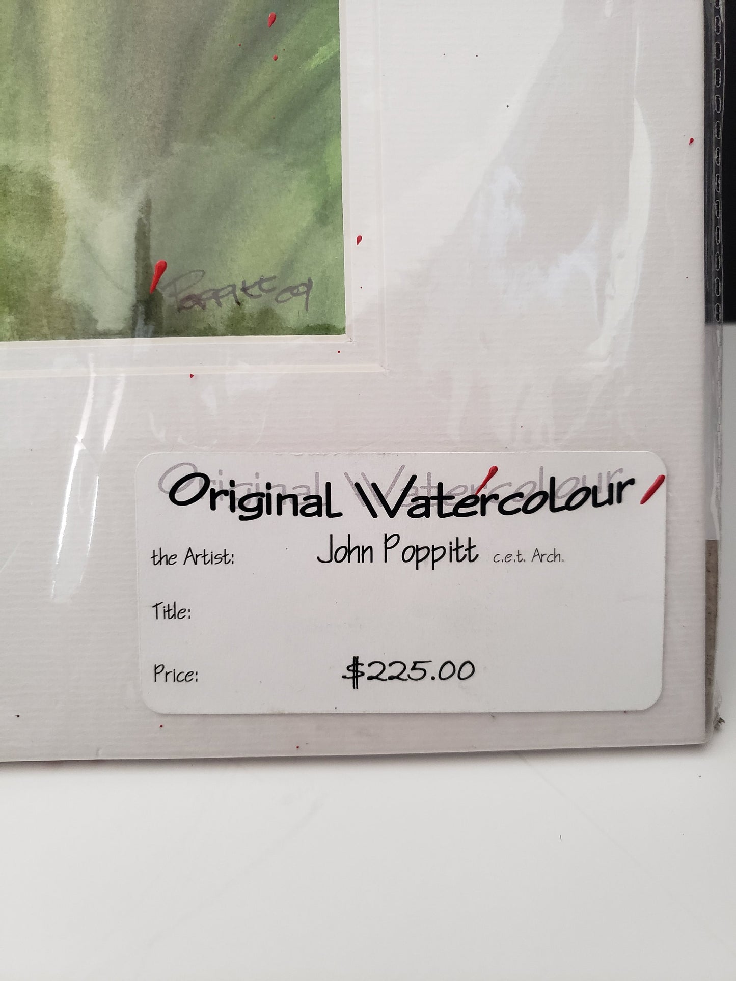 Orginal John Poppitt Watercolour Painting