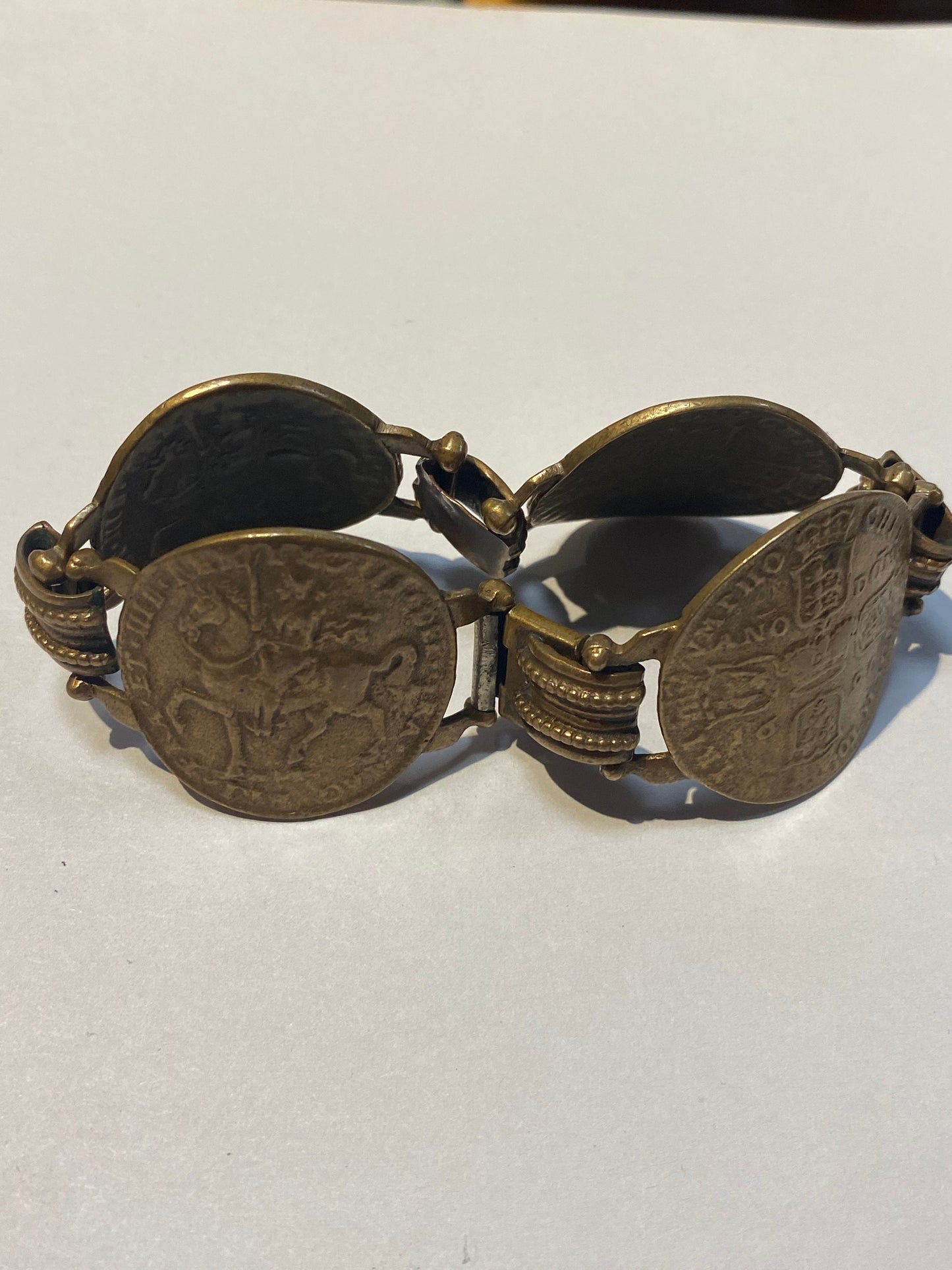 Spanish coin bracelet