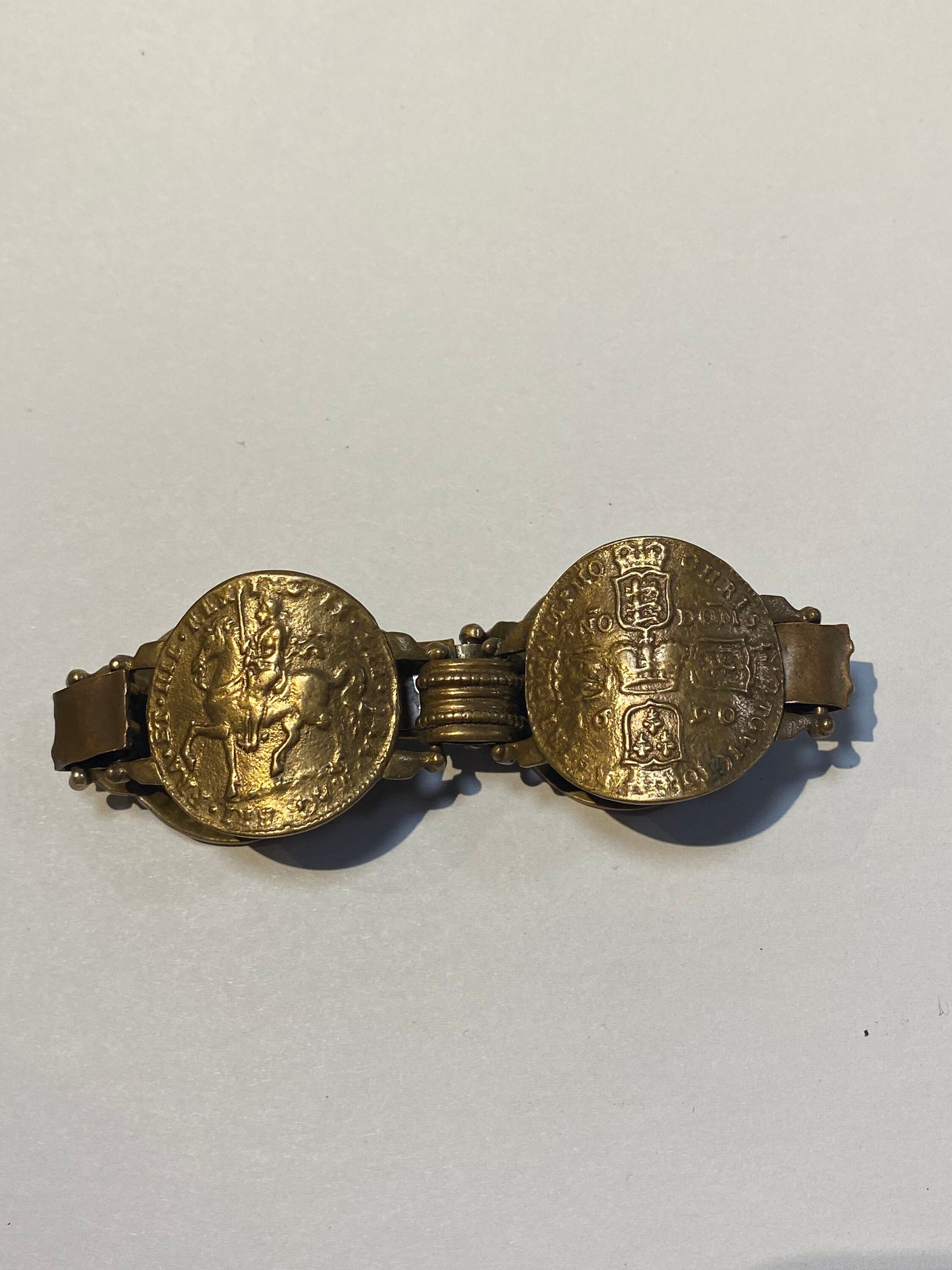 Spanish coin bracelet