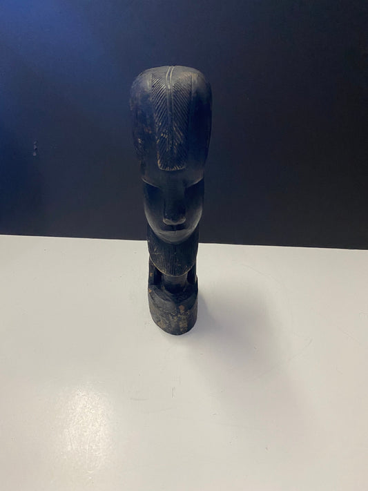 Western African carved bust of a male