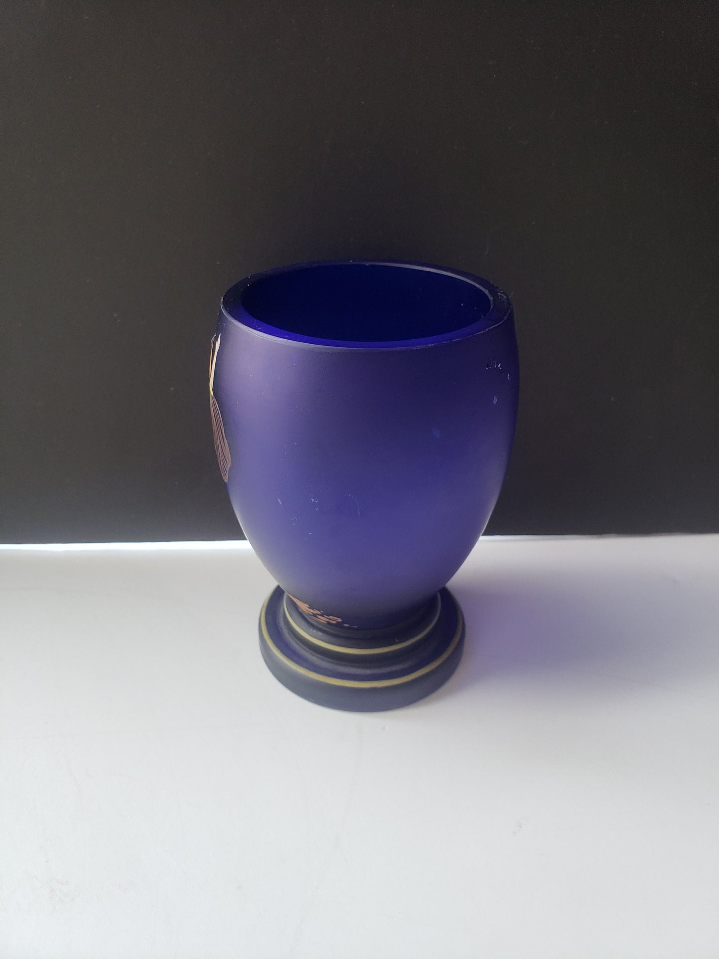 Antique Satin Glass Gypsy Moon Vase