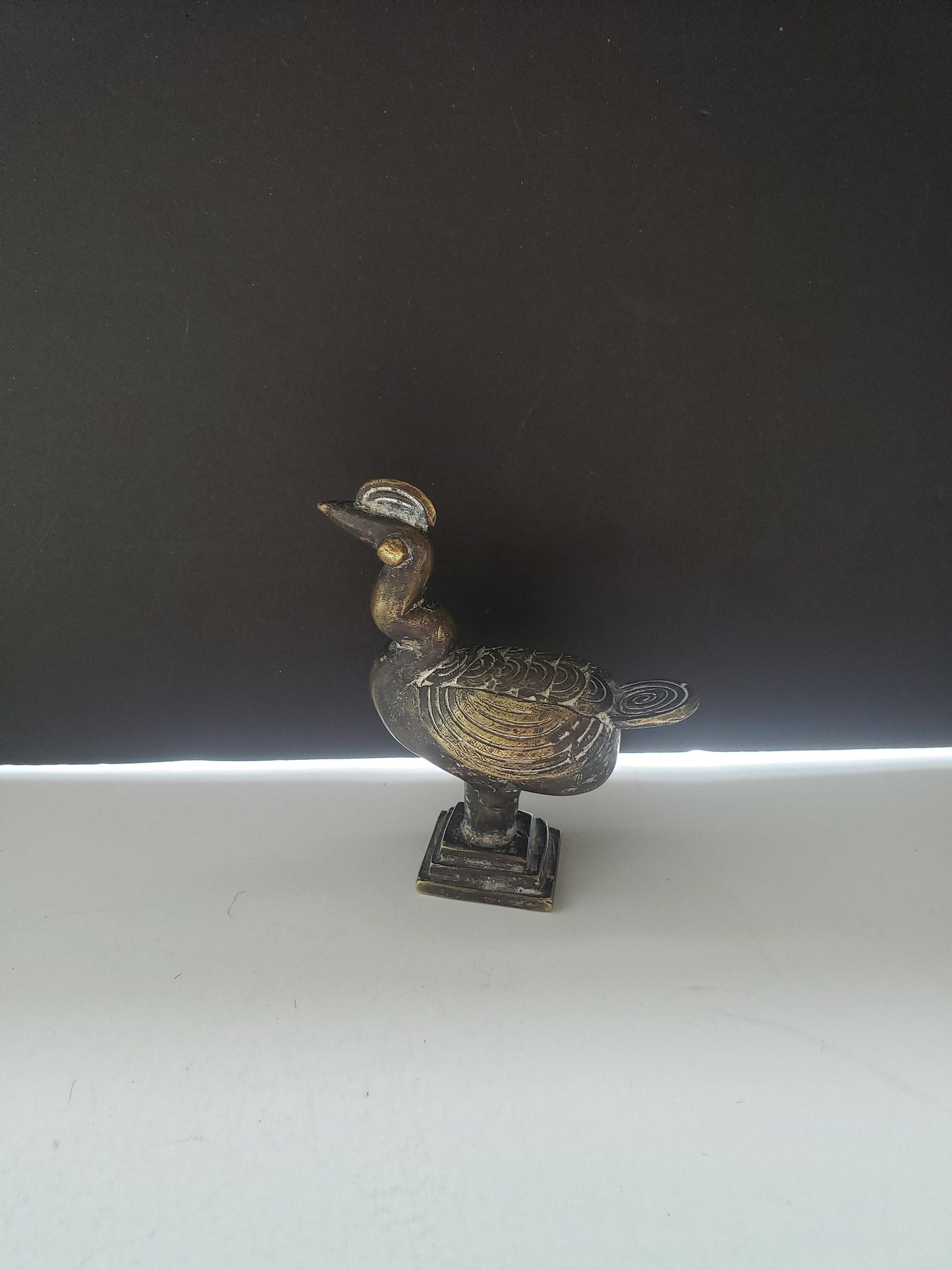 African Benin Bronze Bird