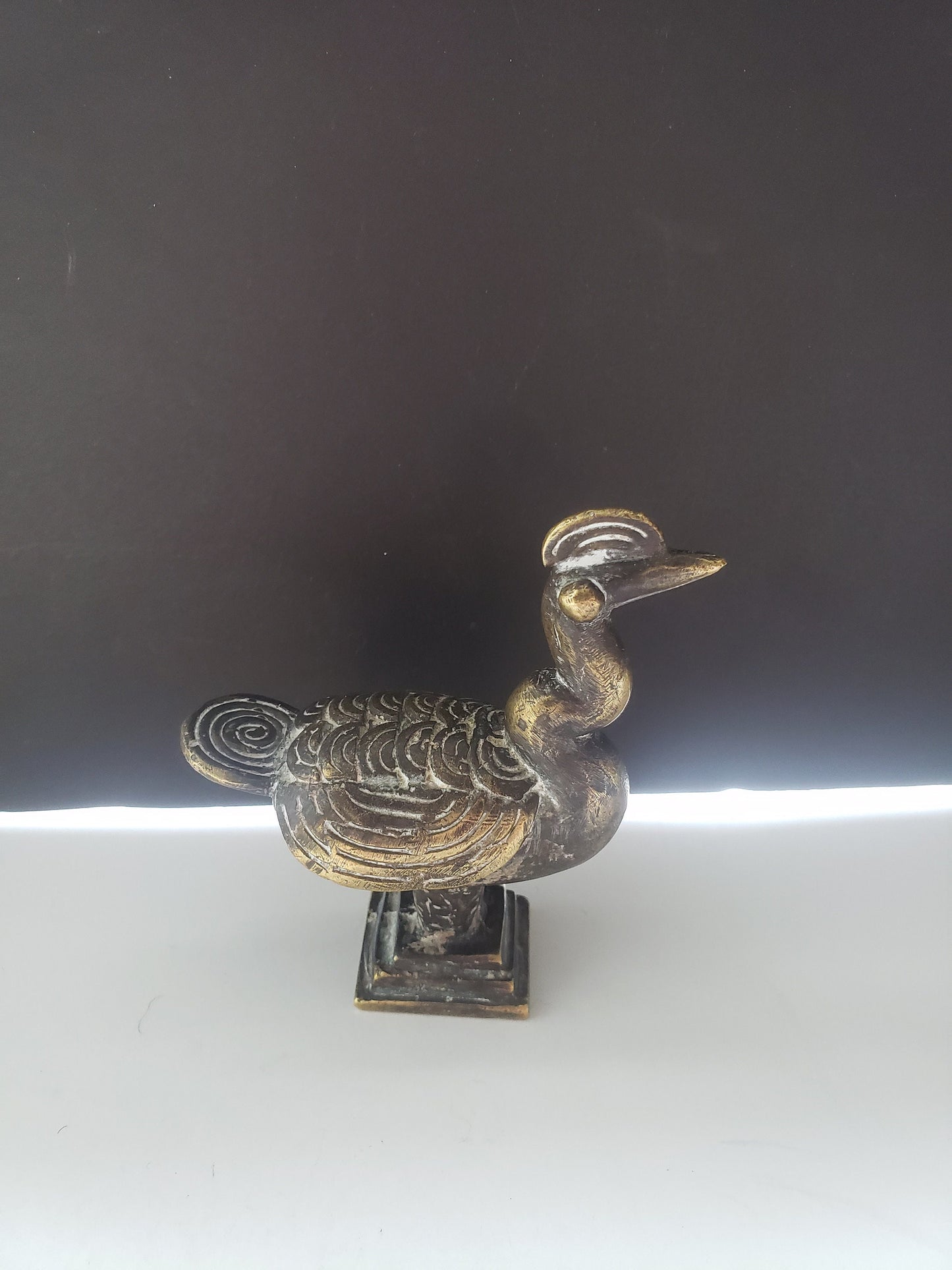 African Benin Bronze Bird