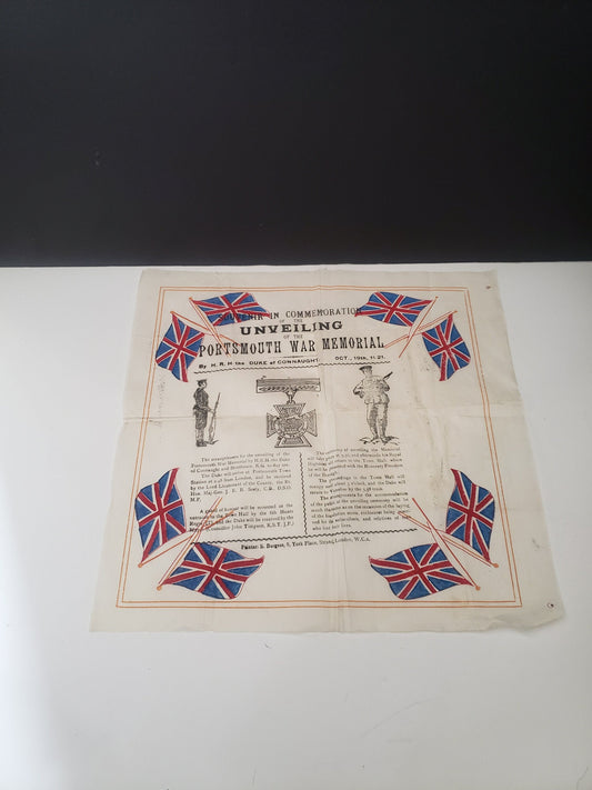 Antique 1921 War Memorial Onionskin Paper Advertisement
