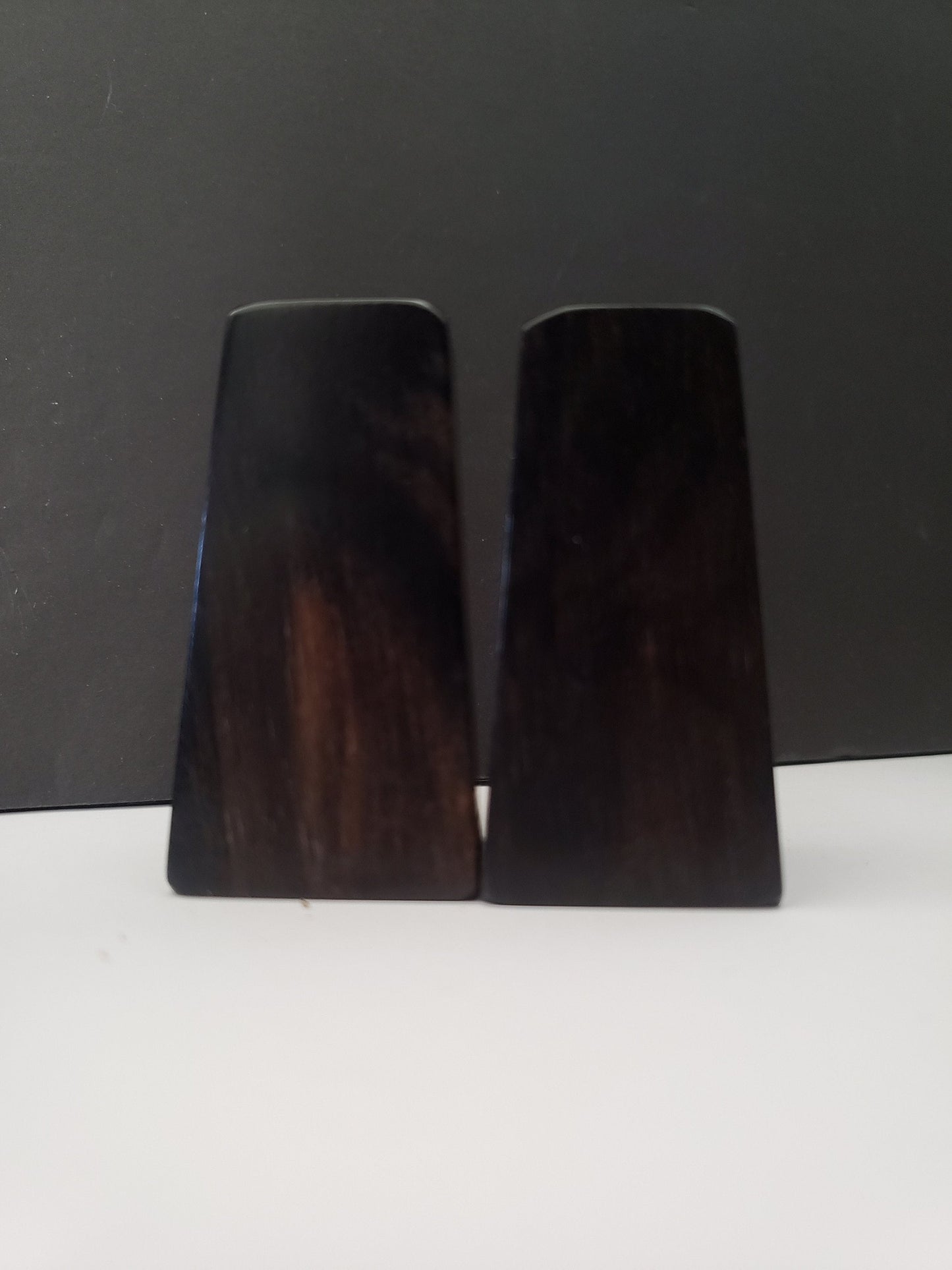 Rosewood Scrimshaw Salt & Pepper Shakers