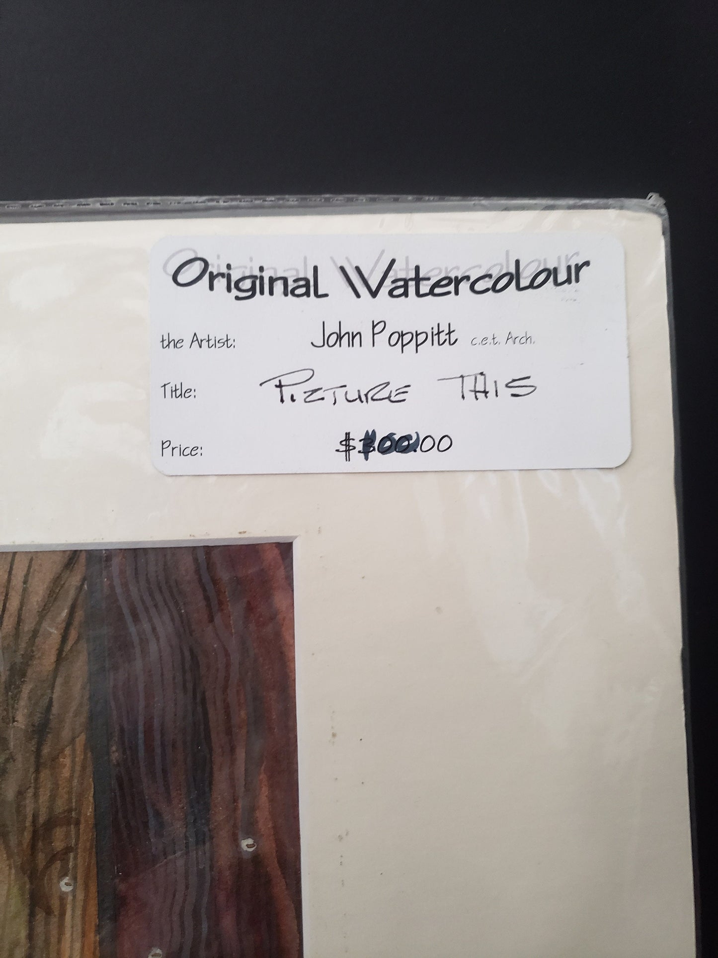 Orginal John Poppitt Watercolour Painting
