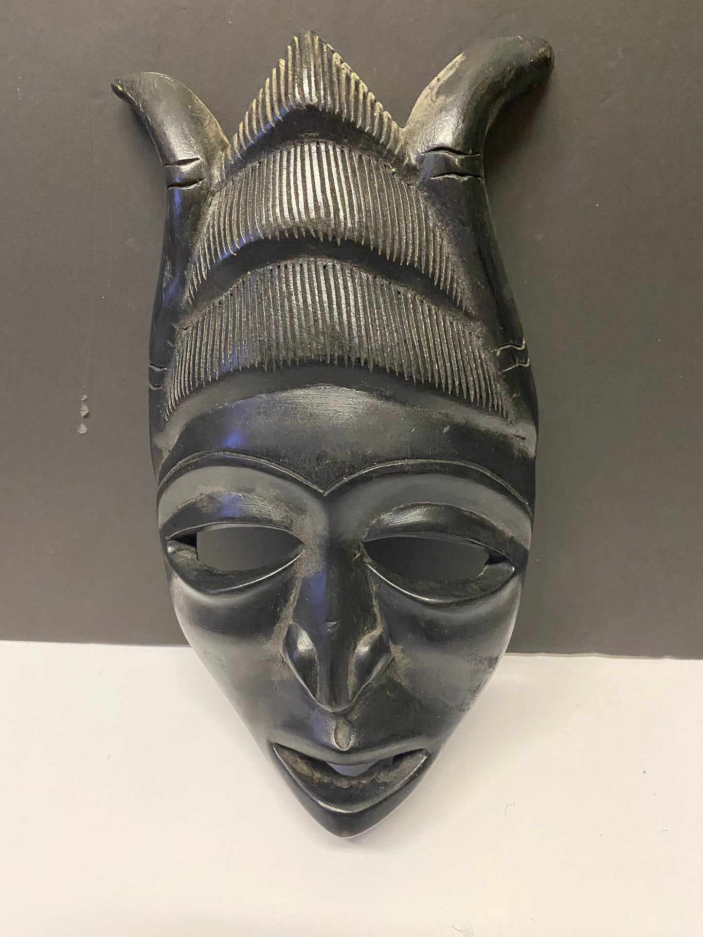 African Dan mask style  ebony wood- wow