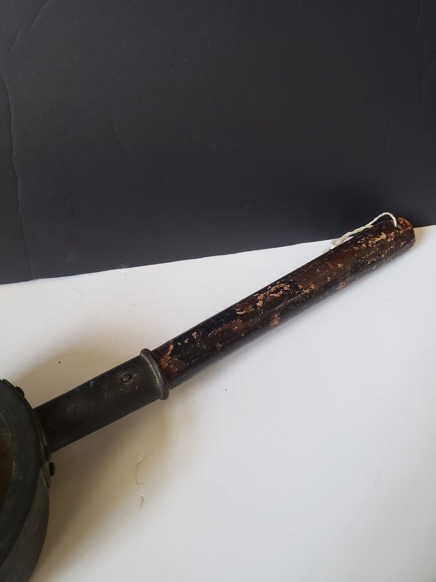 Rare 18th Century Bronze and Wood Kimono Iron