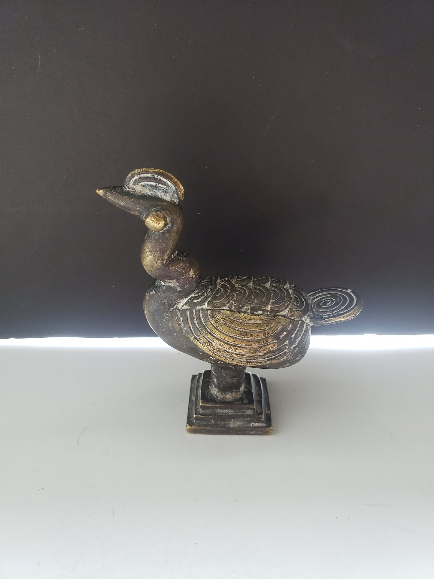 African Benin Bronze Bird