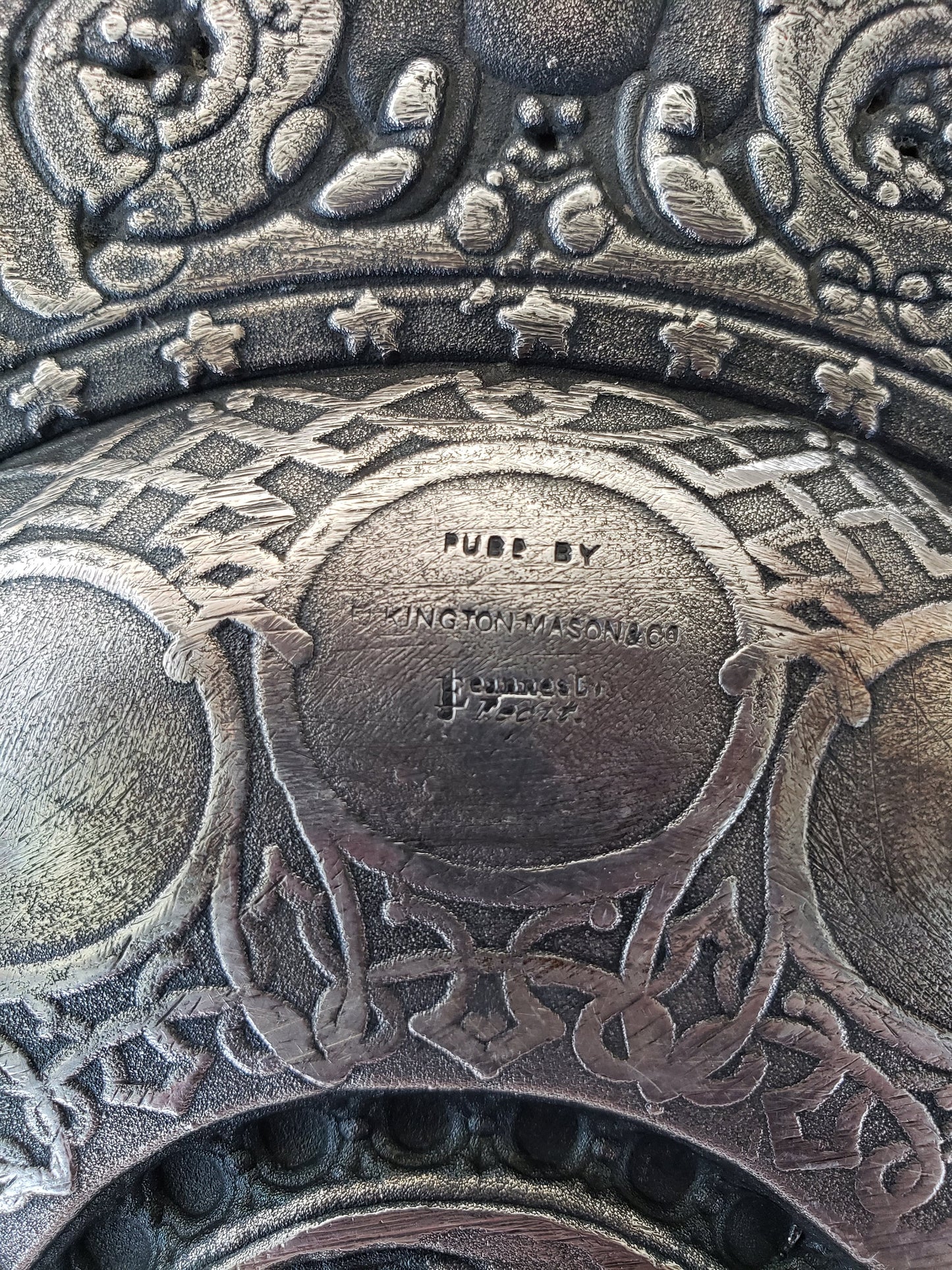 Vintage Silver Plated Cherub Charger