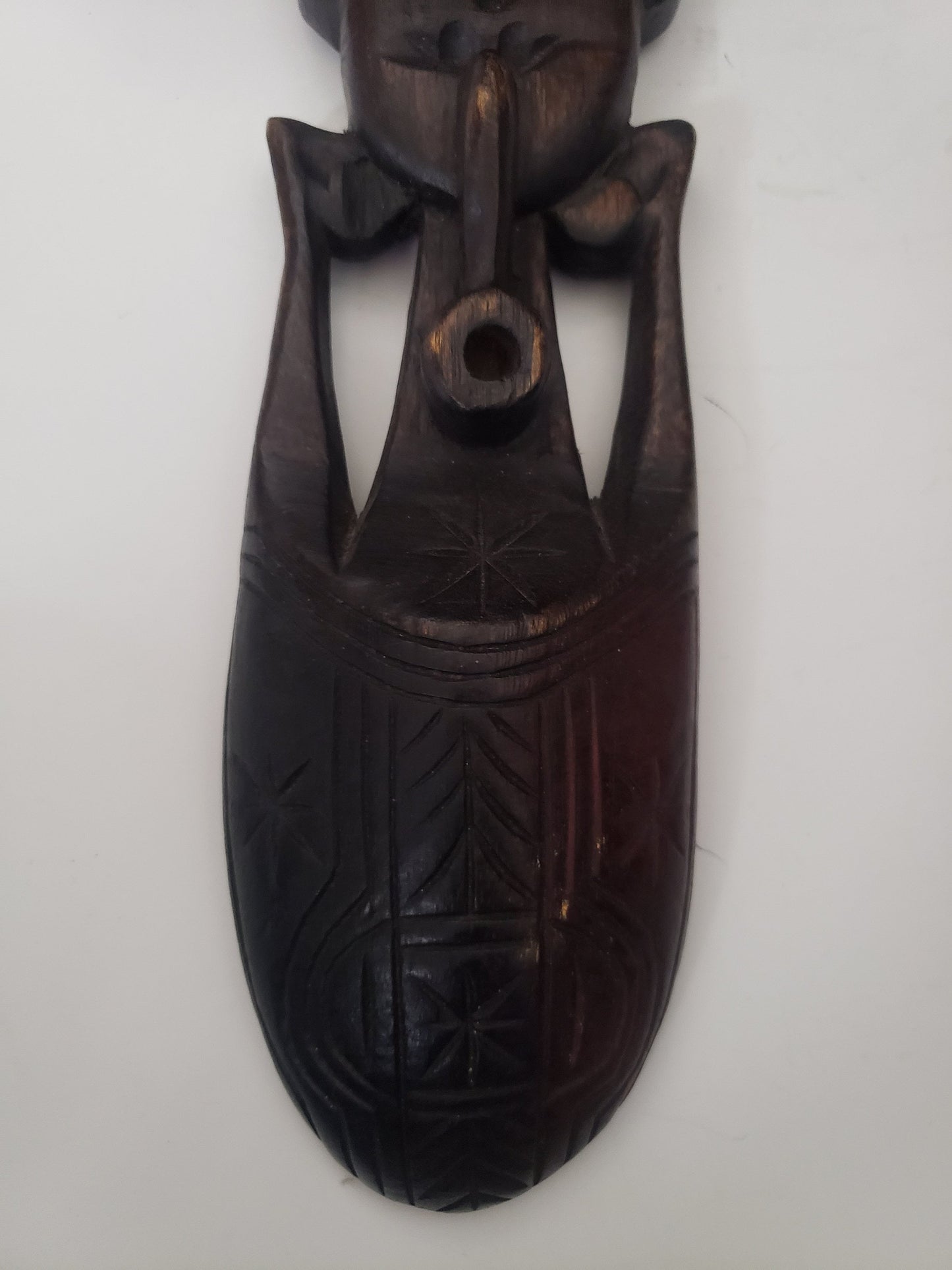 Vintage West African Ebony Plaque