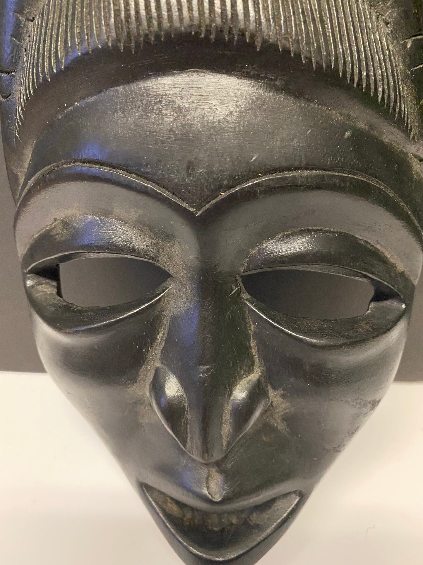 African Dan mask style  ebony wood- wow