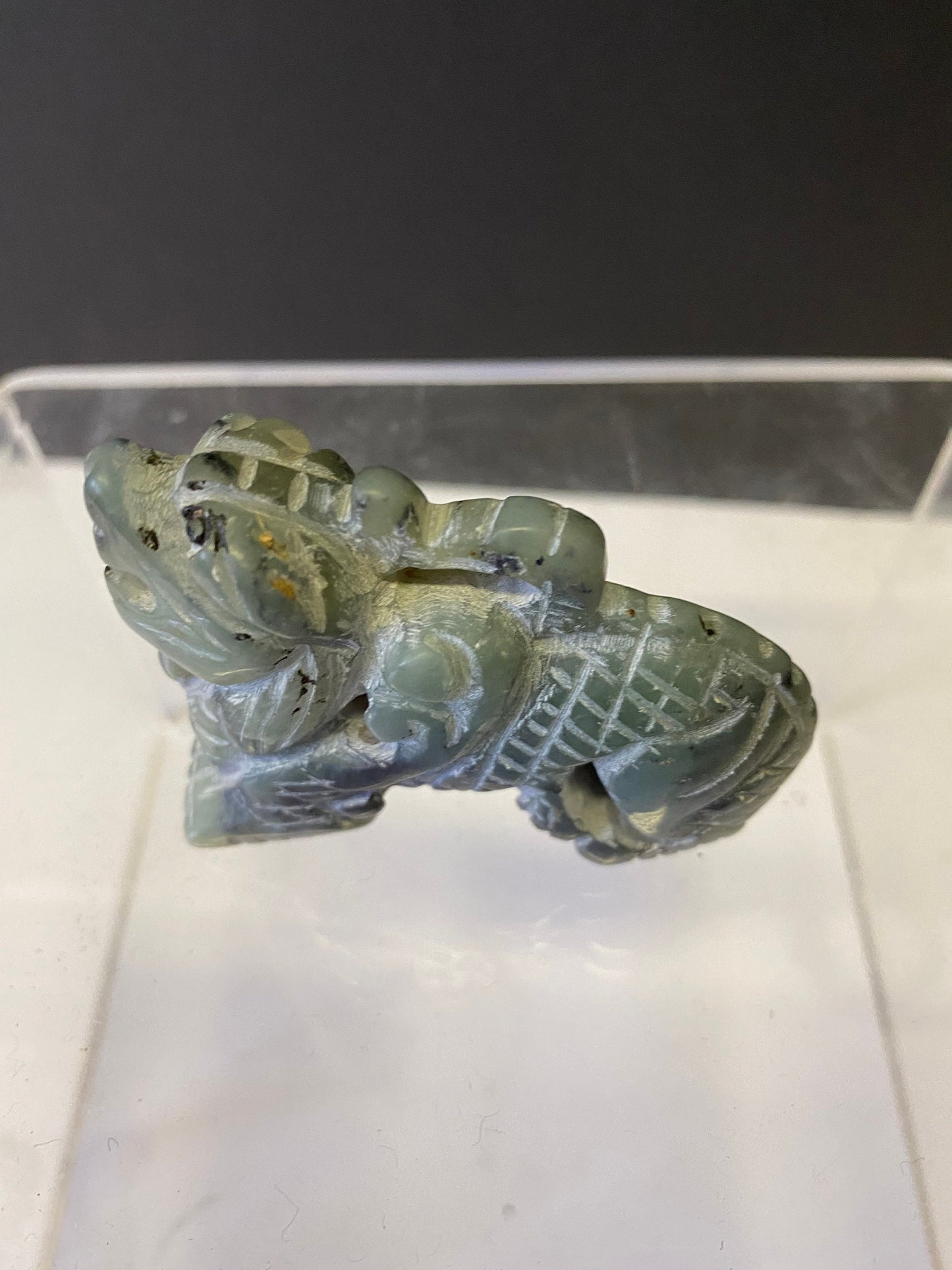 3 In Chinese Jade dragon figure  nice detail