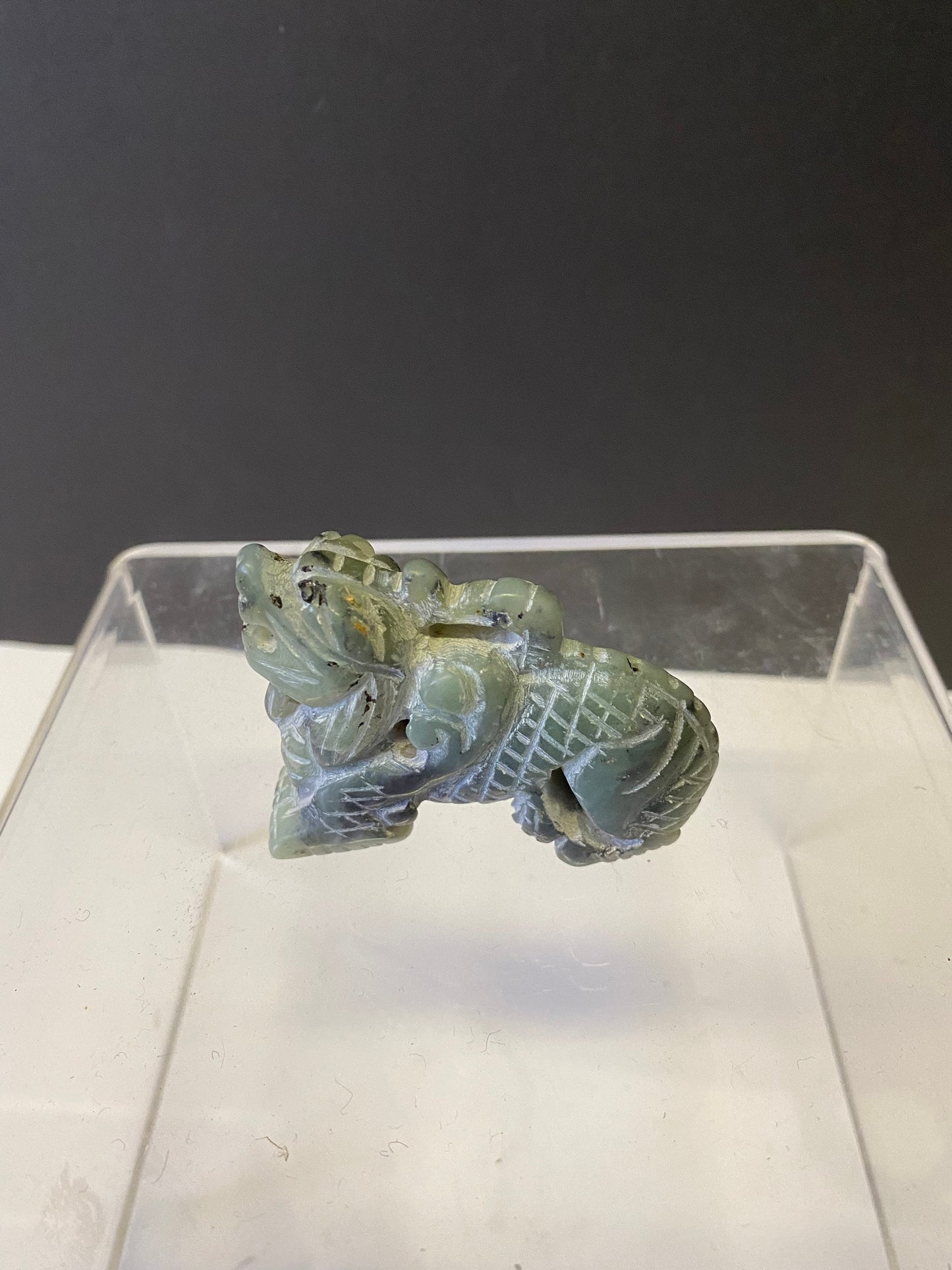 3 In Chinese Jade dragon figure  nice detail