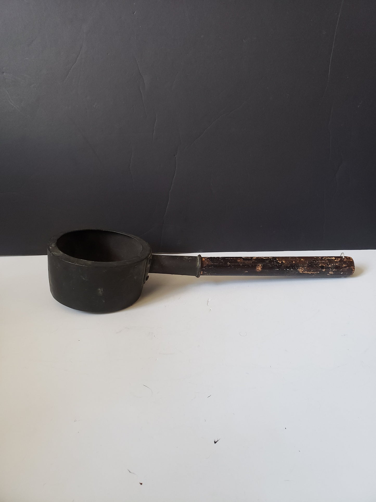 Rare 18th Century Bronze and Wood Kimono Iron