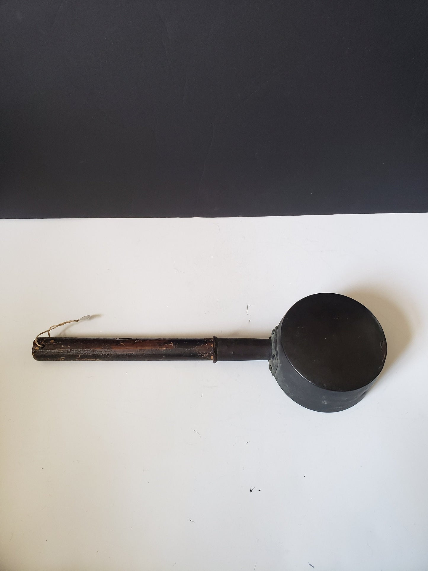 Rare 18th Century Bronze and Wood Kimono Iron