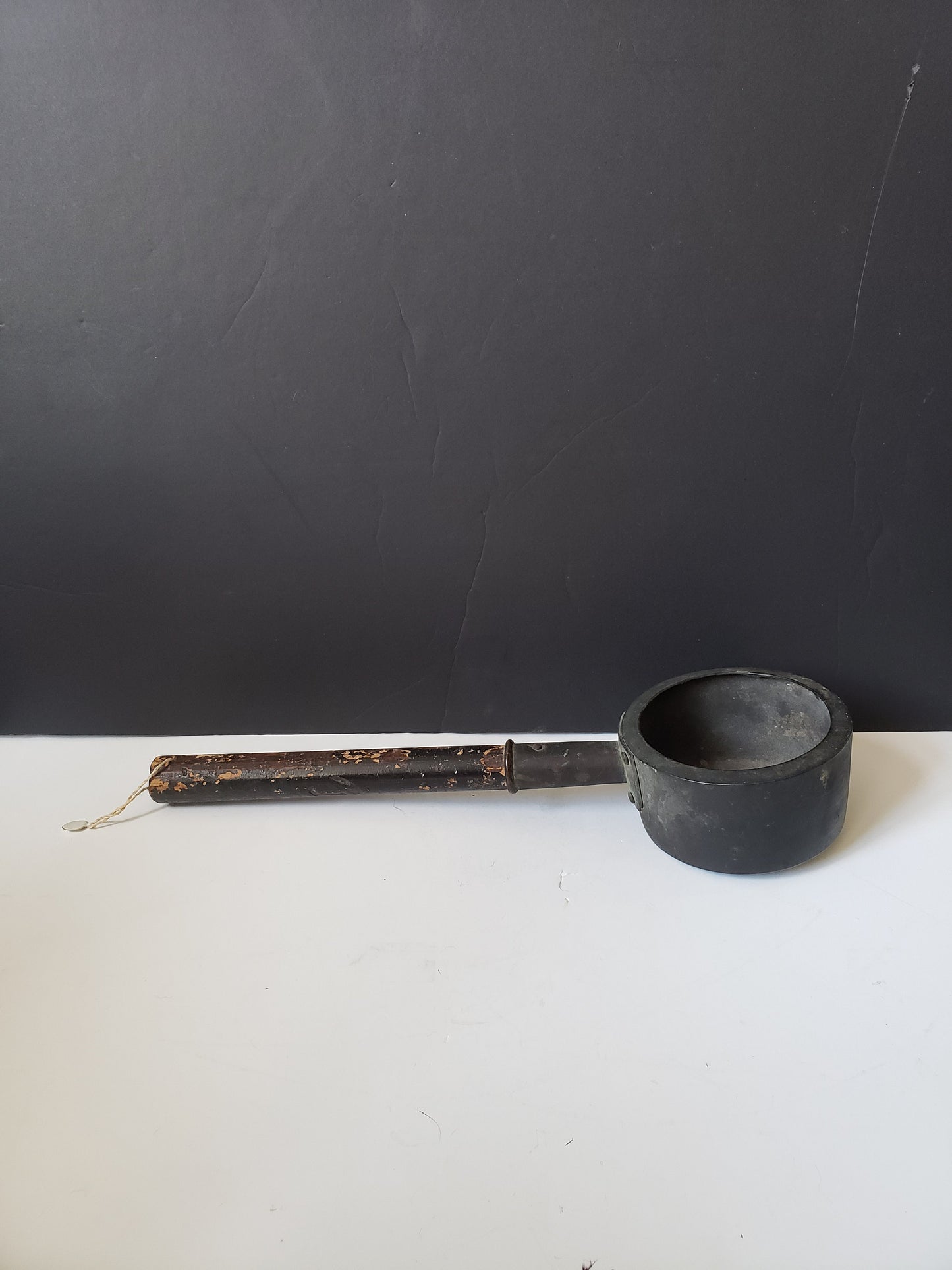 Rare 18th Century Bronze and Wood Kimono Iron