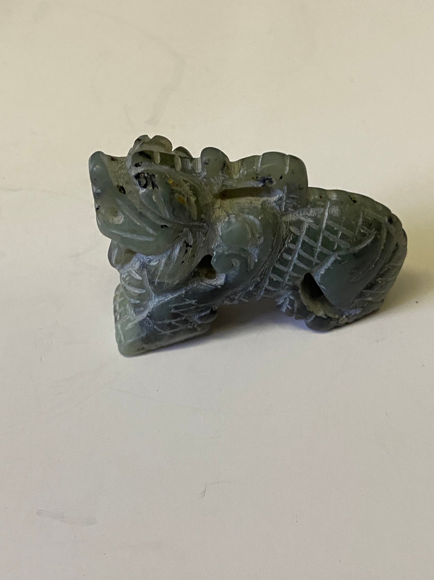 3 In Chinese Jade dragon figure  nice detail