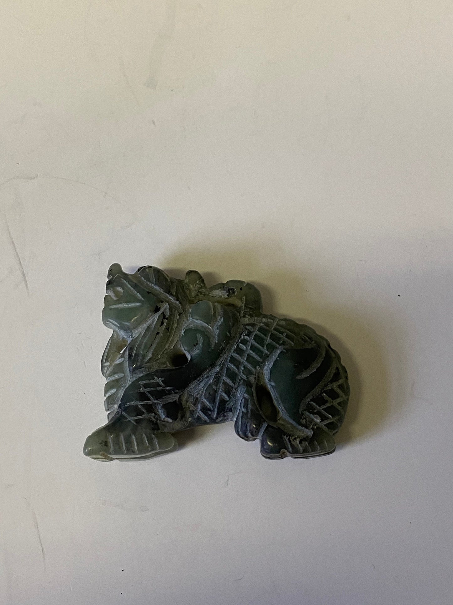 3 In Chinese Jade dragon figure  nice detail