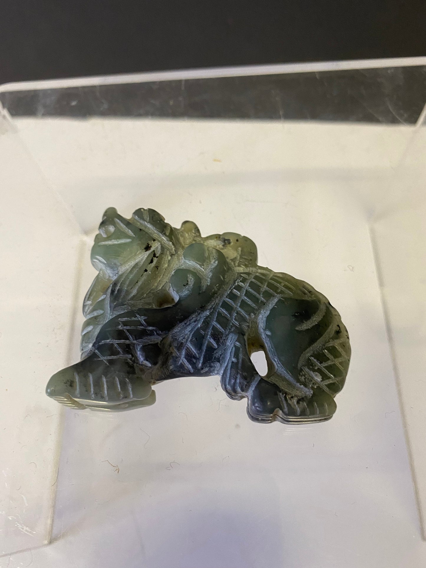 3 In Chinese Jade dragon figure  nice detail