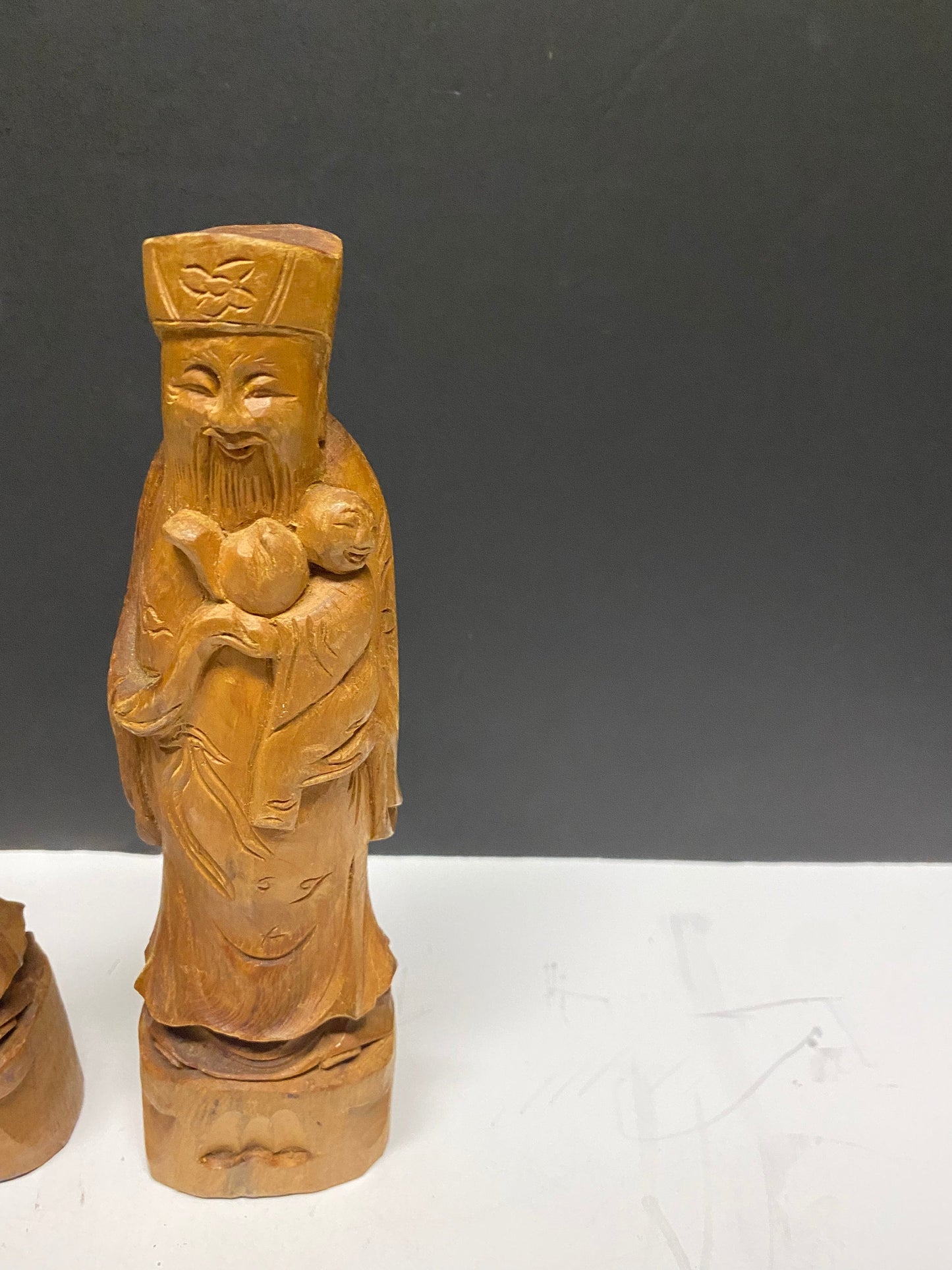 Fabulous set Chinese republic antique boxwood Confucius figures
