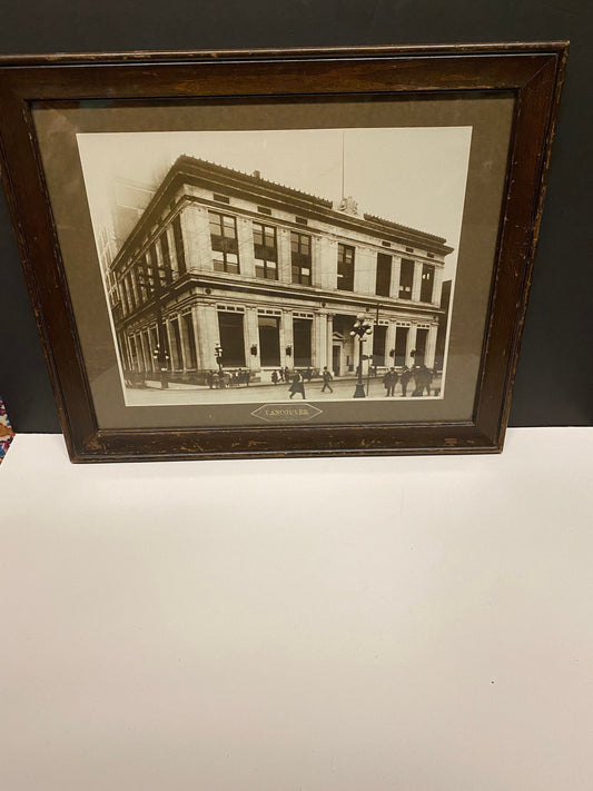 Very rare and utterly fabulous 1920s black-and-white photograph of Granville Street in Vancouver BC  framed  Vancouver history  wow-