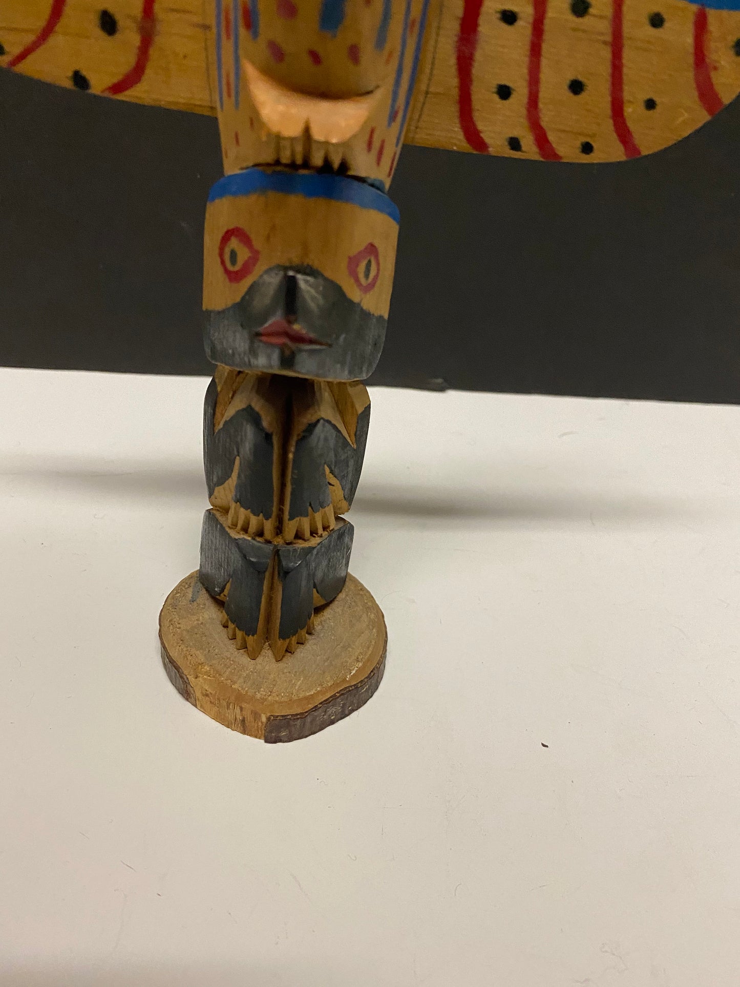 A  9 x 6 West Coast Canadian and Indigenous a Antique primitive totem  Couple small chips see photos   great gift