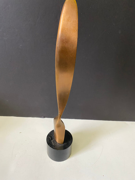 A  Absolutely stunning 12 inch bronze chess trophy from my personal collection  signed  Inscribed on the back  great piece