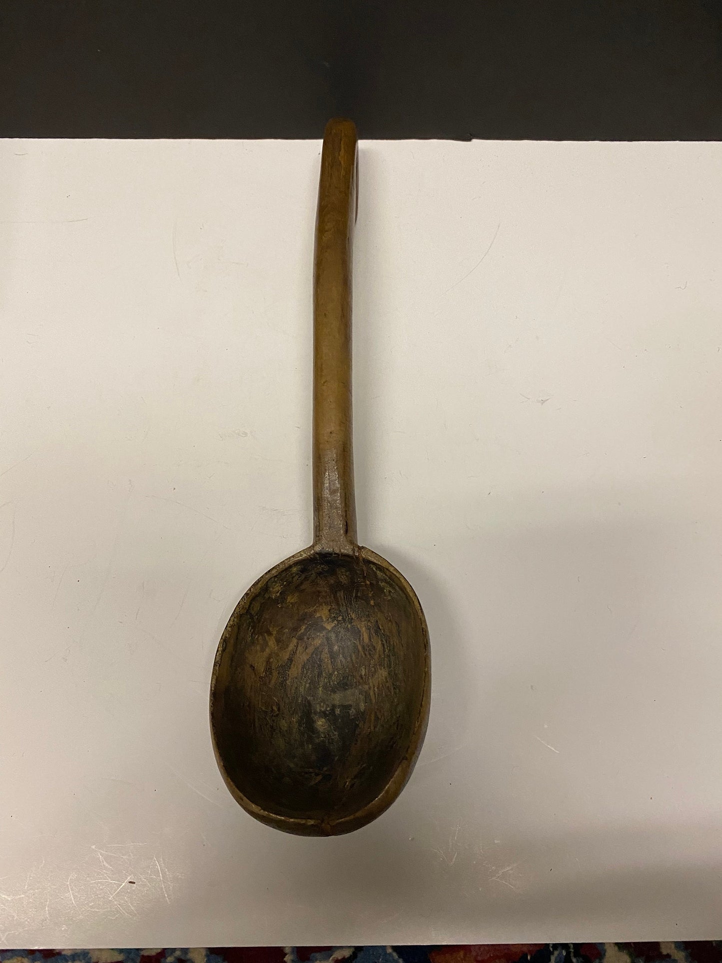 A  Stunning antique 15 inch long African Doucabour spoon ladle  tribal Medicine piece  wow  museum piece  wonderful tribal piece