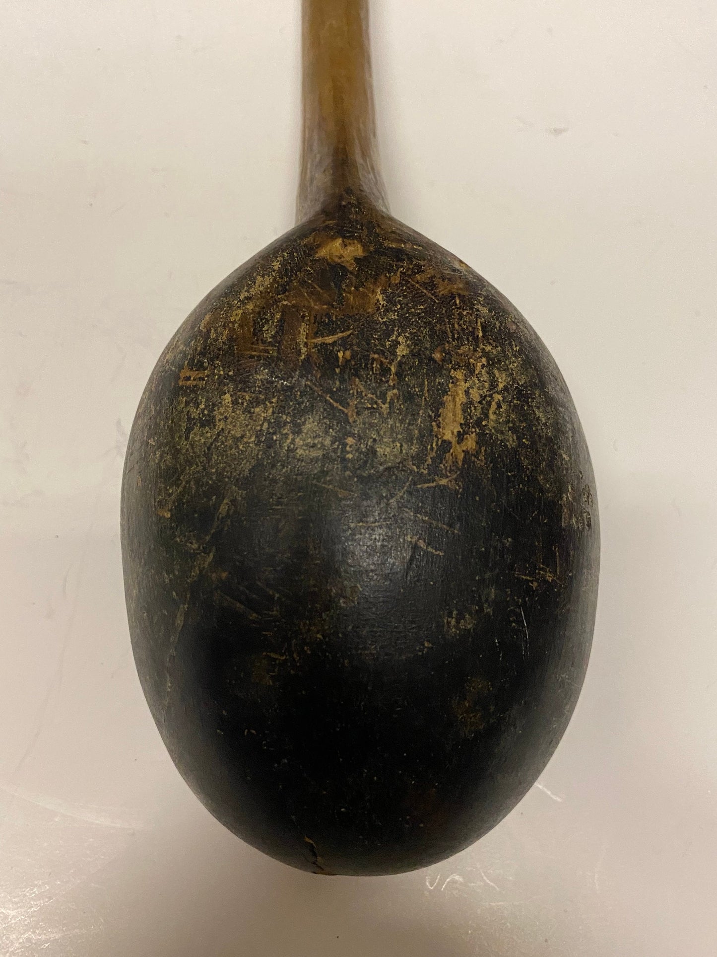 A  Stunning antique 15 inch long African Doucabour spoon ladle  tribal Medicine piece  wow  museum piece  wonderful tribal piece