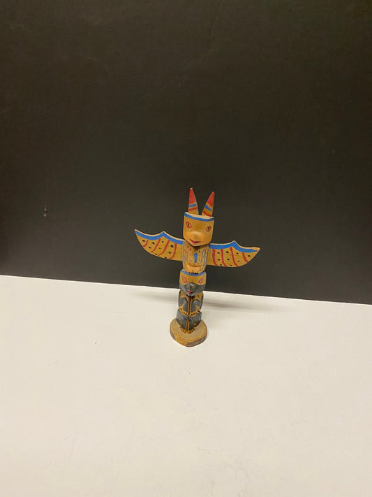 A  9 x 6 West Coast Canadian and Indigenous a Antique primitive totem  Couple small chips see photos   great gift