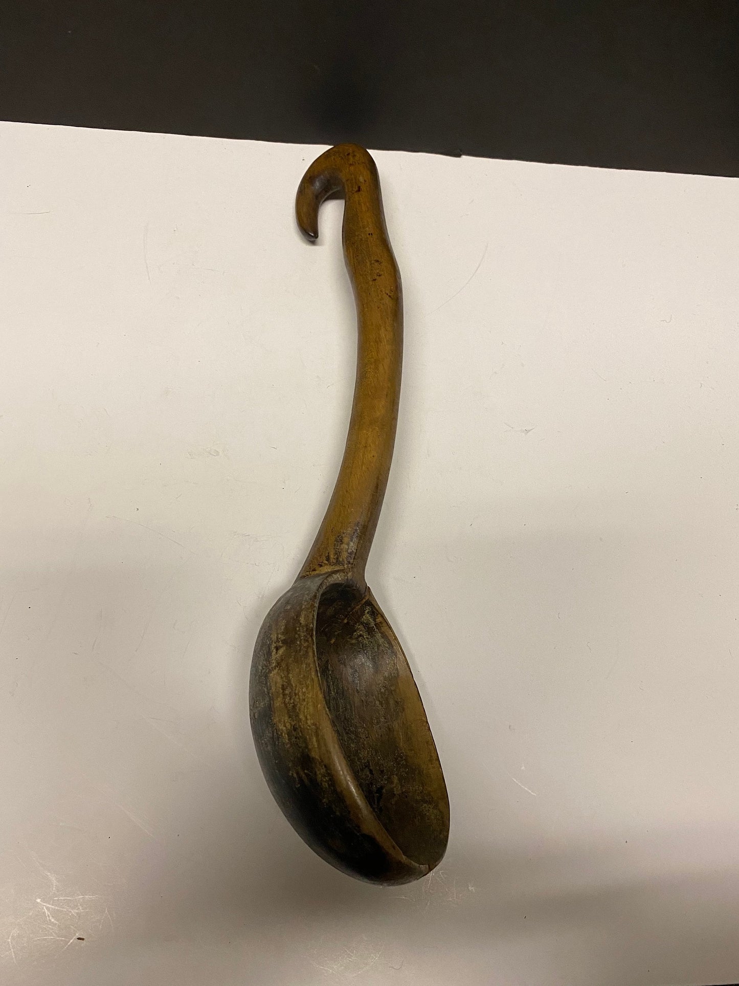 A  Stunning antique 15 inch long African Doucabour spoon ladle  tribal Medicine piece  wow  museum piece  wonderful tribal piece