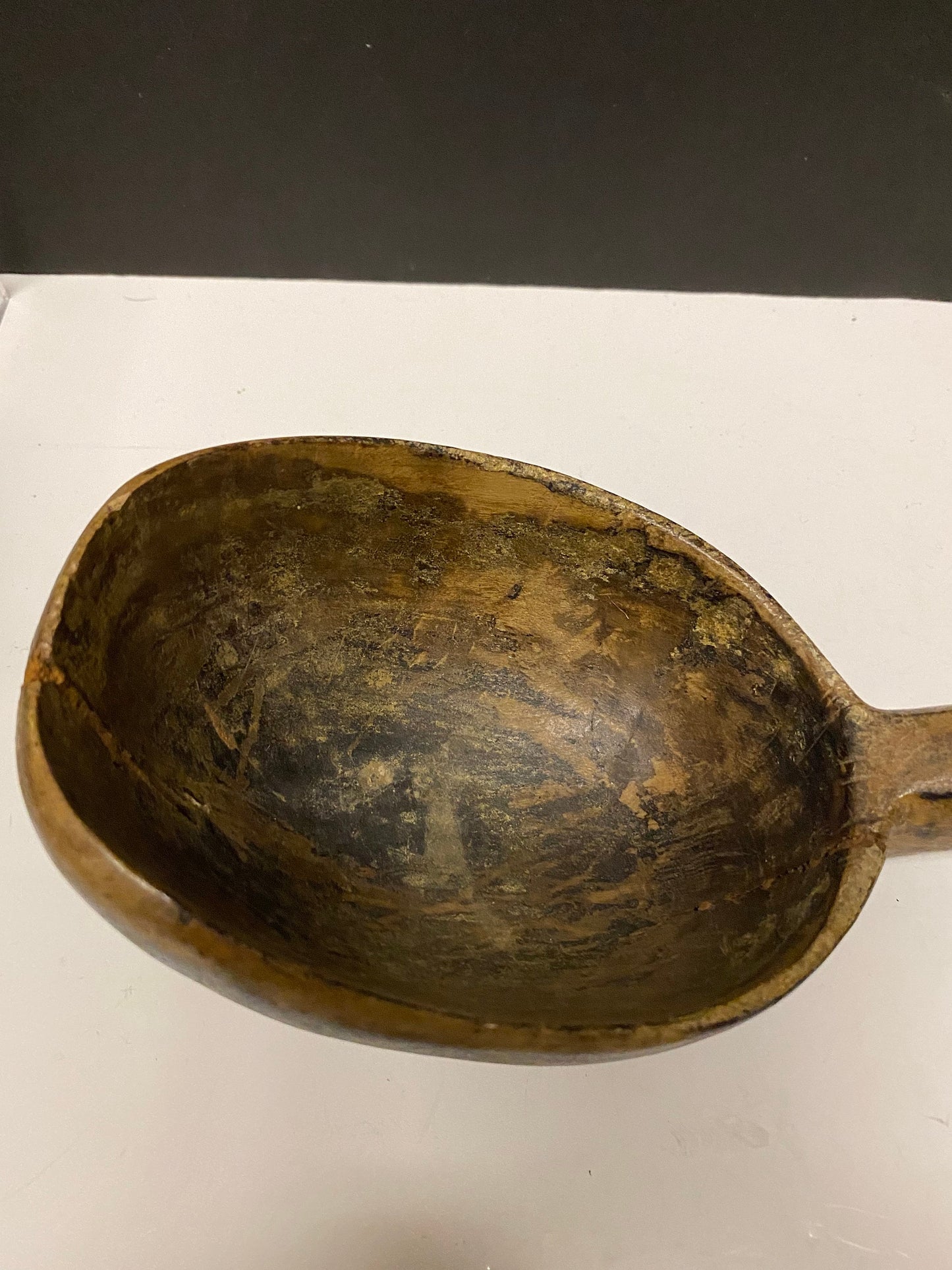 A  Stunning antique 15 inch long African Doucabour spoon ladle  tribal Medicine piece  wow  museum piece  wonderful tribal piece