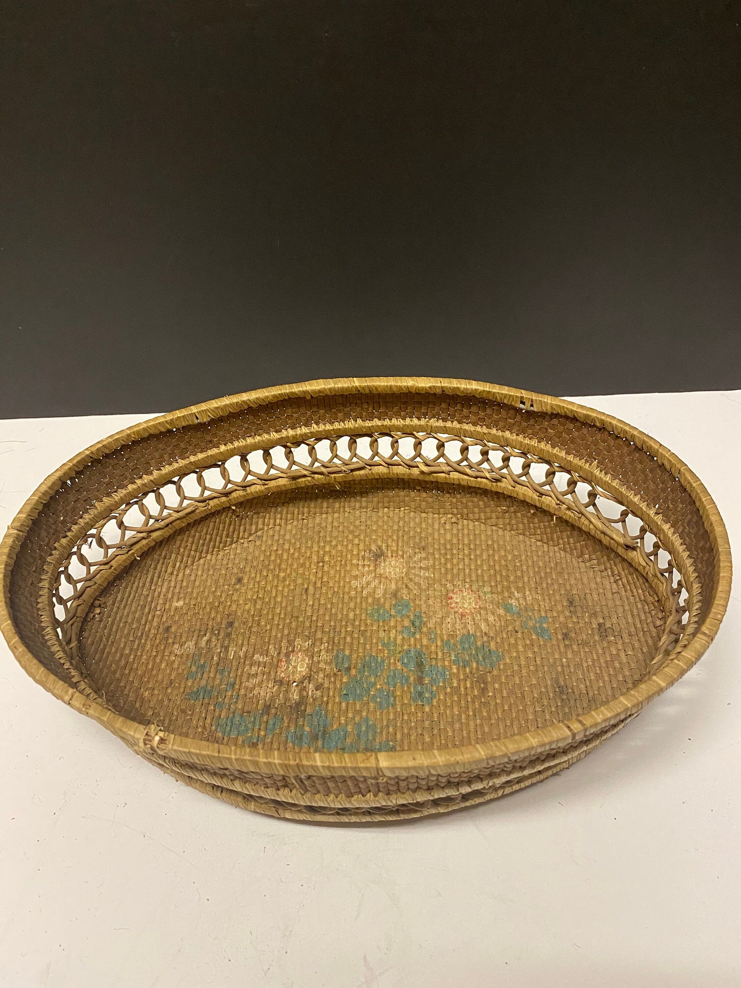 A  Sensational 11 x 7  primitive Indigenous early 19th century west coast Canadian basket  great condition and Museum quality - wow