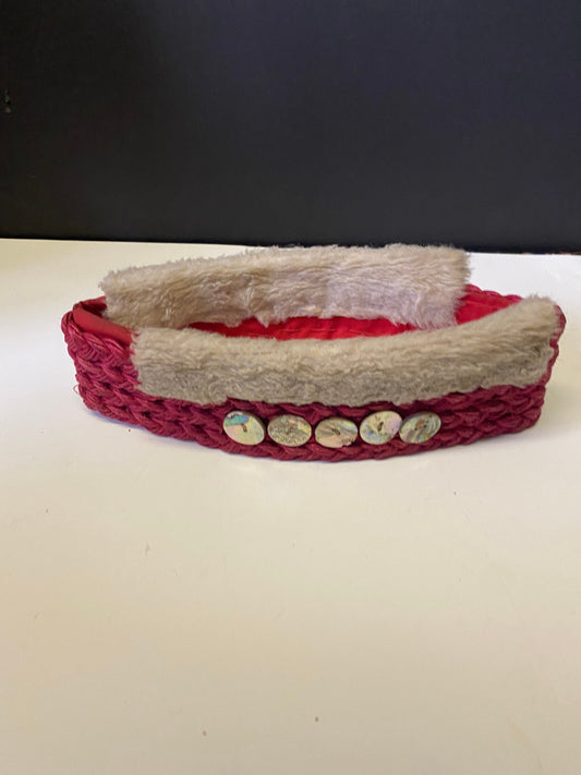 A  One of a kind authentic signed Tony Hunt Senior Indigenous head piece with mother of pearl buttons  museum quality