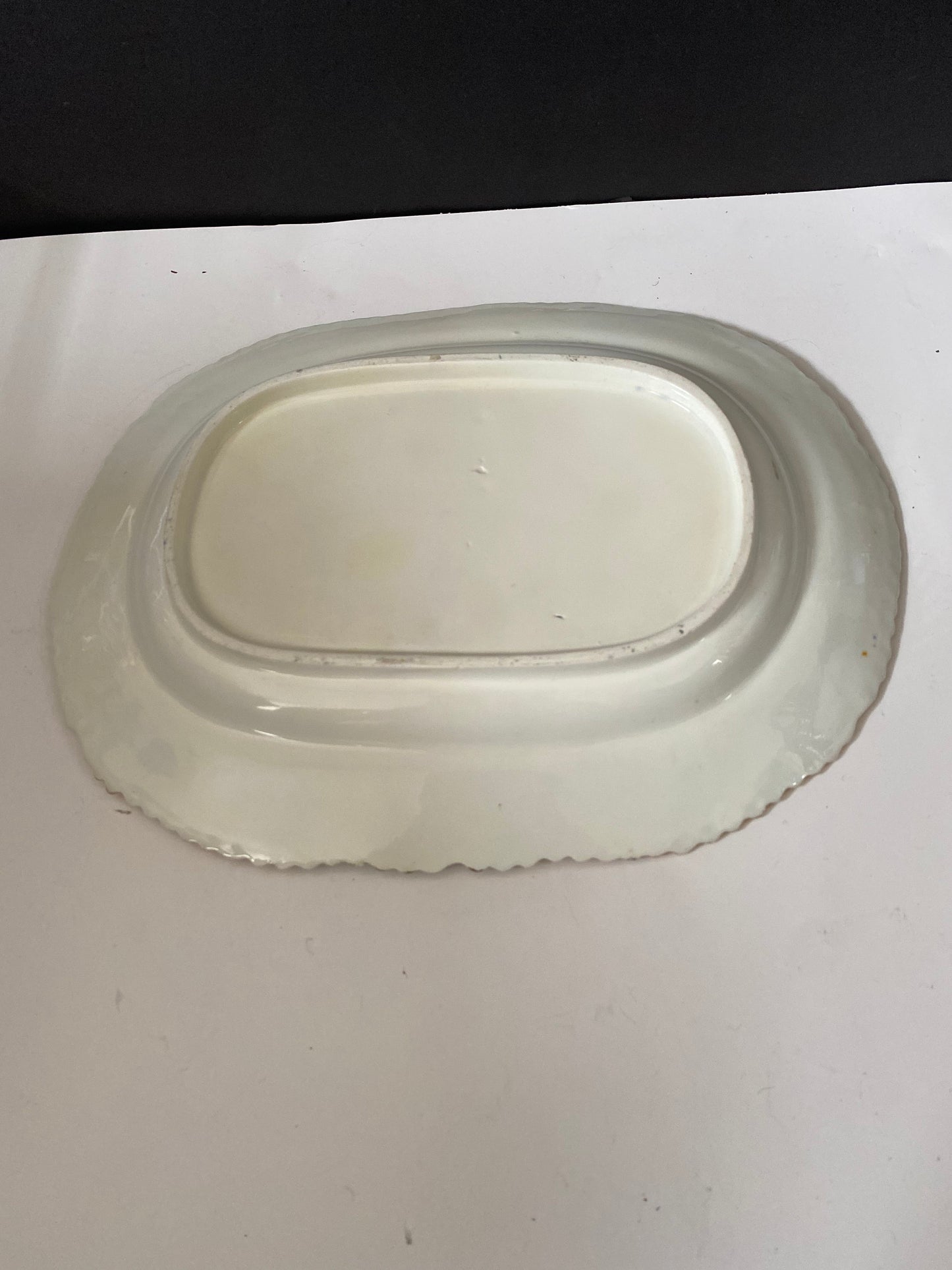 A  Wonderful Antique 12 x 9 1840s hand decorated English Davenport platter  Phenomenal piece  Mint condition