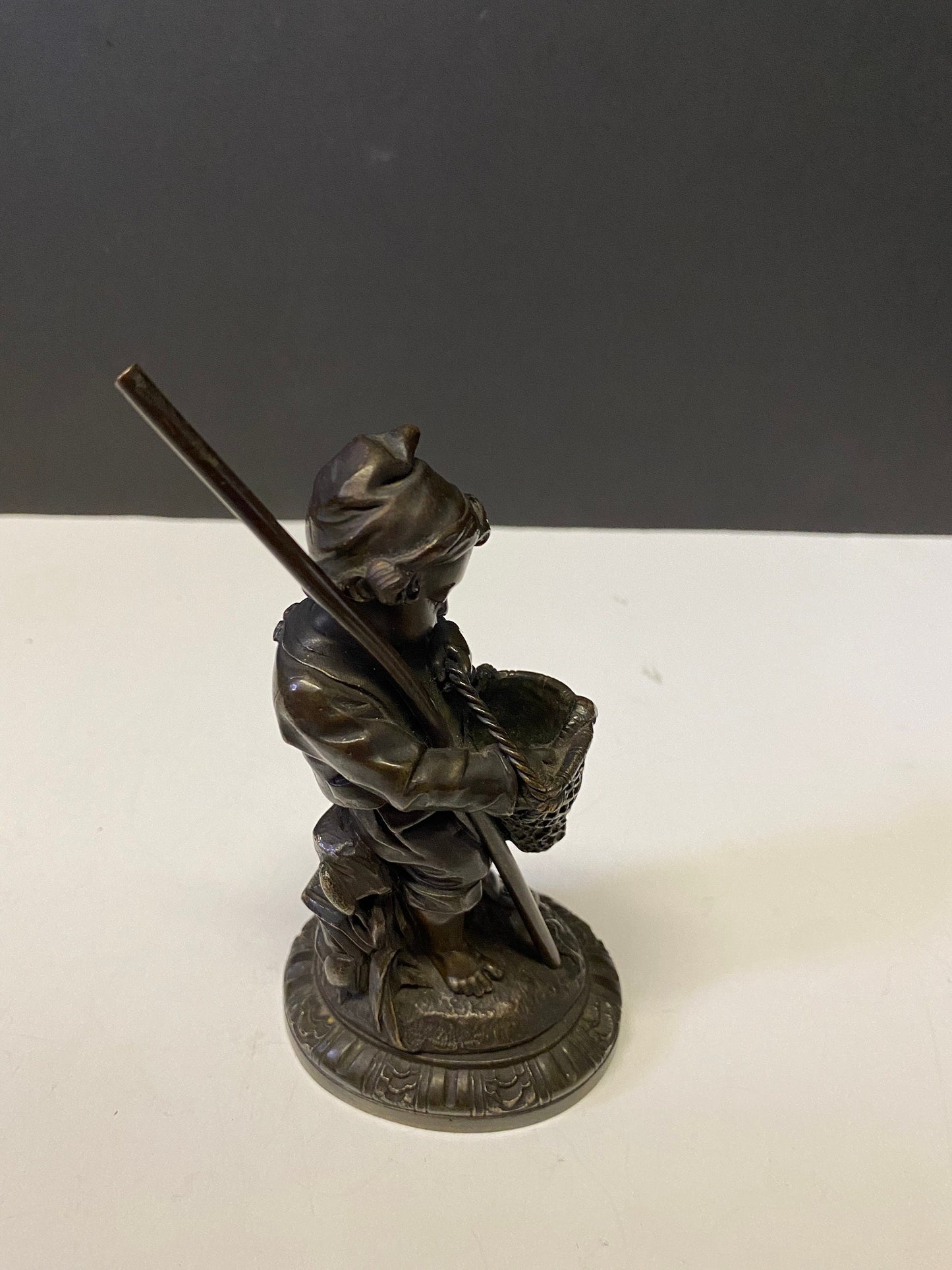Extremely rare beautiful Antique French bronze Match striker  Store in the back strike on the front  best patina  wowzers