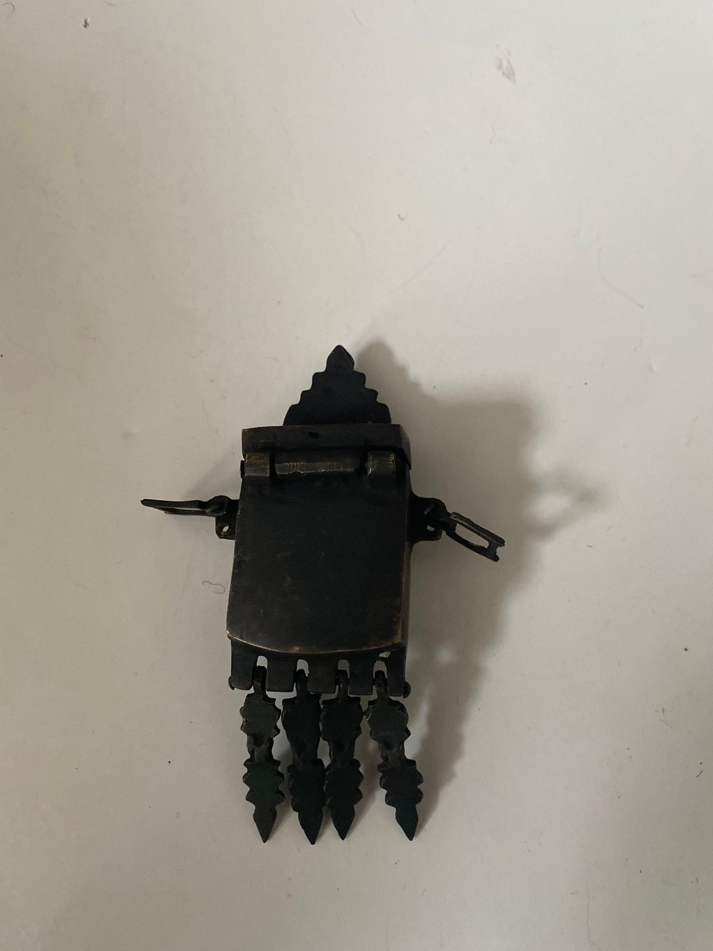 A  Stunning very rare 5 x 3 Tibetan bronze amulet box  approx 18th century  wonderful patina  museum piece  value priced  wow