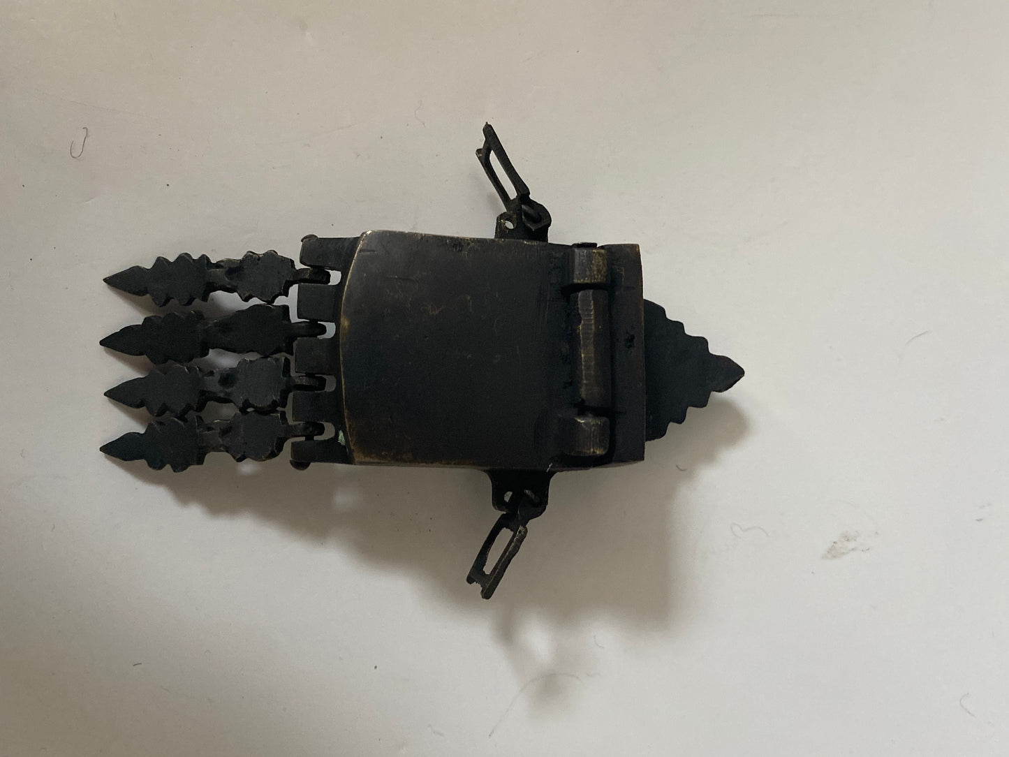 A  Stunning very rare 5 x 3 Tibetan bronze amulet box  approx 18th century  wonderful patina  museum piece  value priced  wow