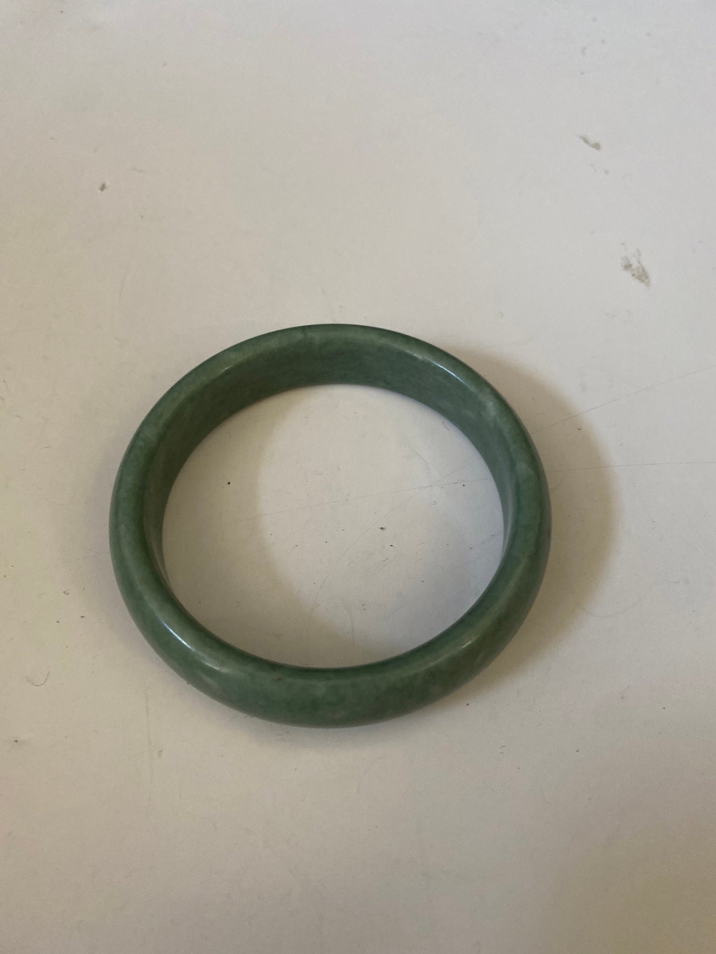 A  Wonderful 3 inch wide Chinese  jade bracelet  great colour  Great gift  stunning bangle