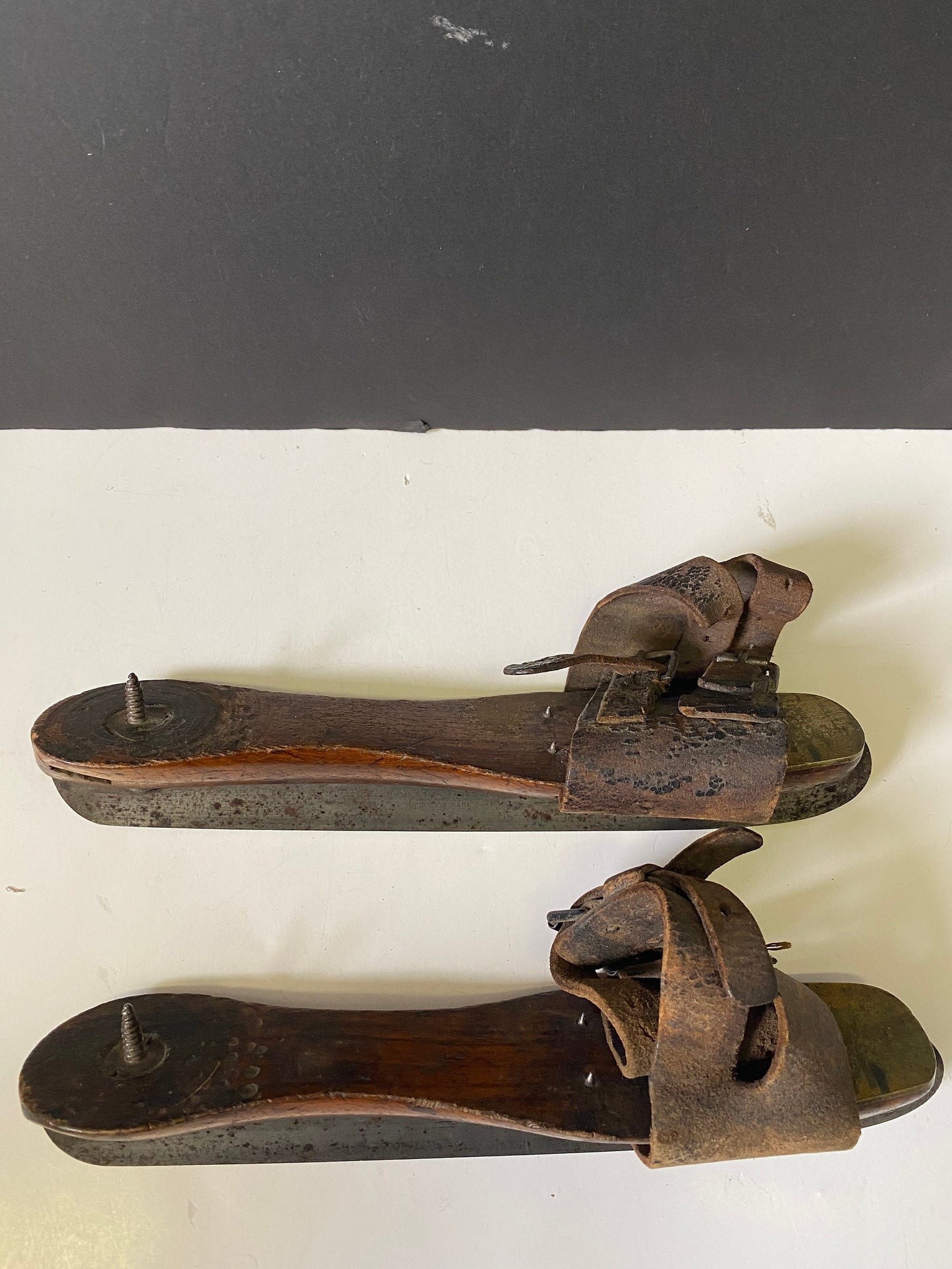 A  Fabulous authentic Canadian 19th century skates  9.5 x 2 inches  A collectors  dream  good antique condition - wow