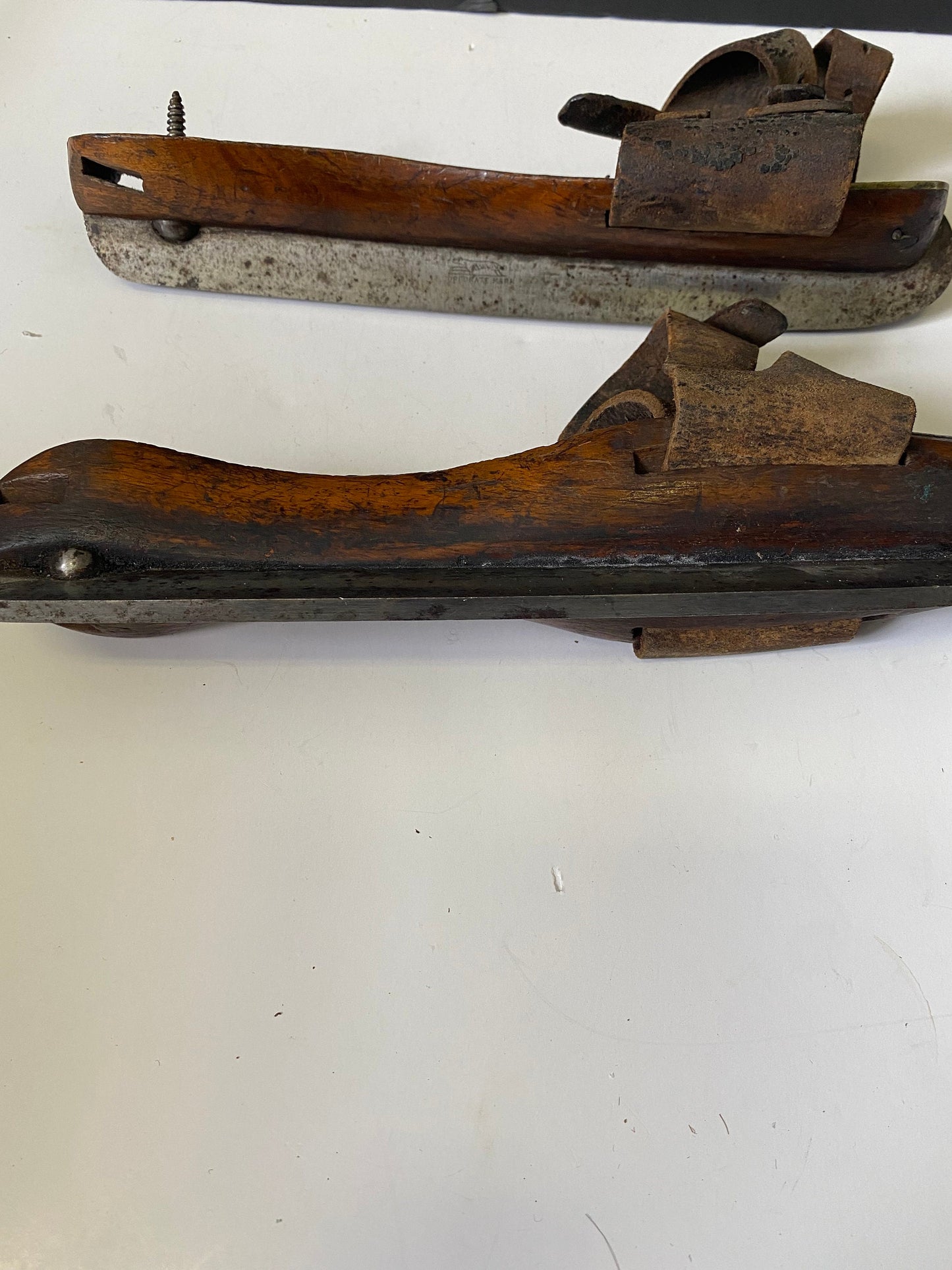 A  Fabulous authentic Canadian 19th century skates  9.5 x 2 inches  A collectors  dream  good antique condition - wow