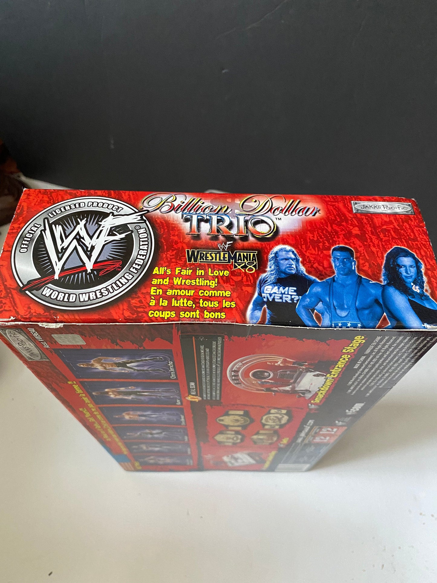 Fabulous WWE billion dollar trio figure set in box  Brand new never opened good condition  wrestling fans rejoice