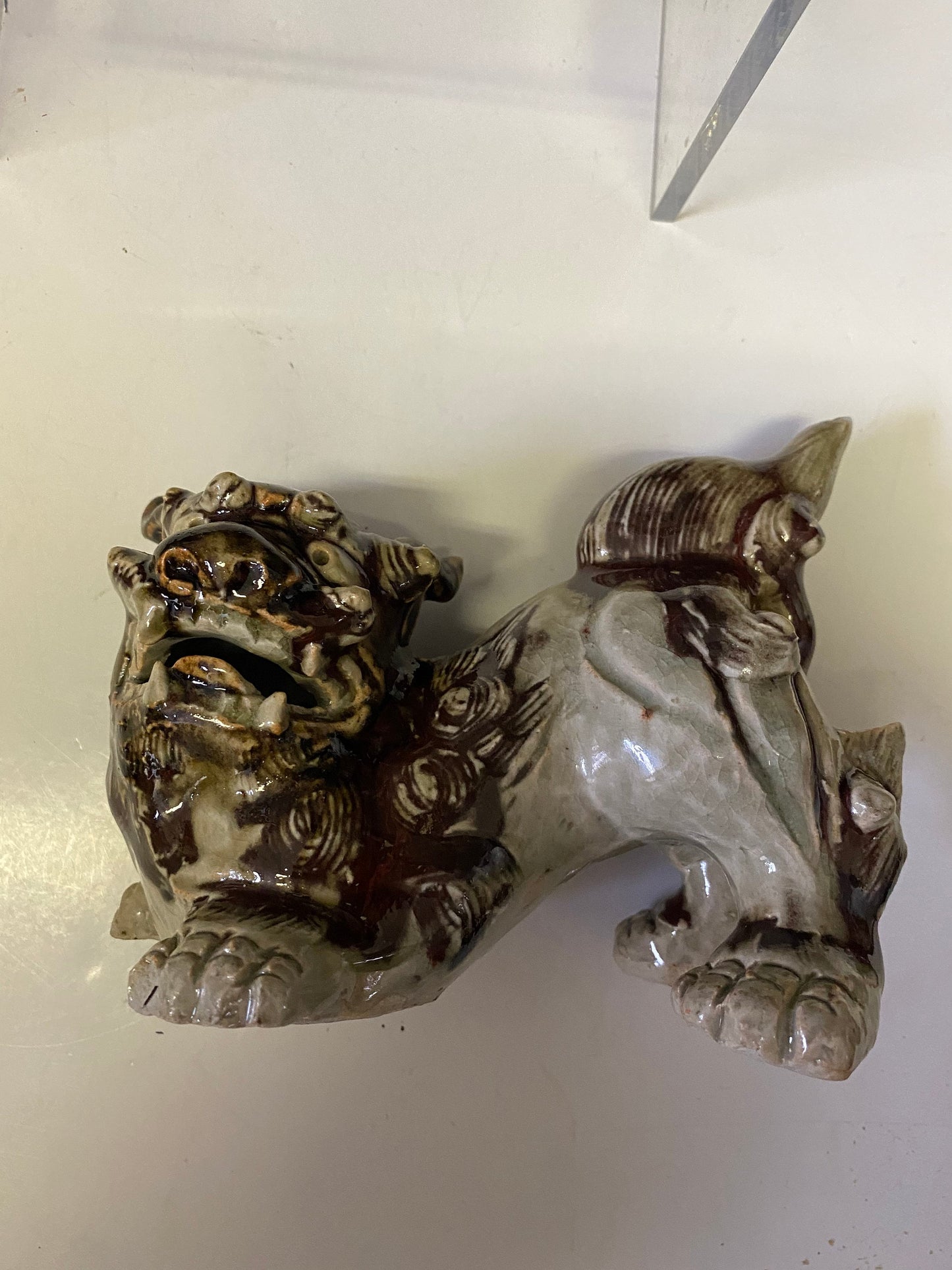 A  Fabulous pair 6 x 5inch Japanese  antique foo  dogs  one tiny chip tail  great look and quality  great price