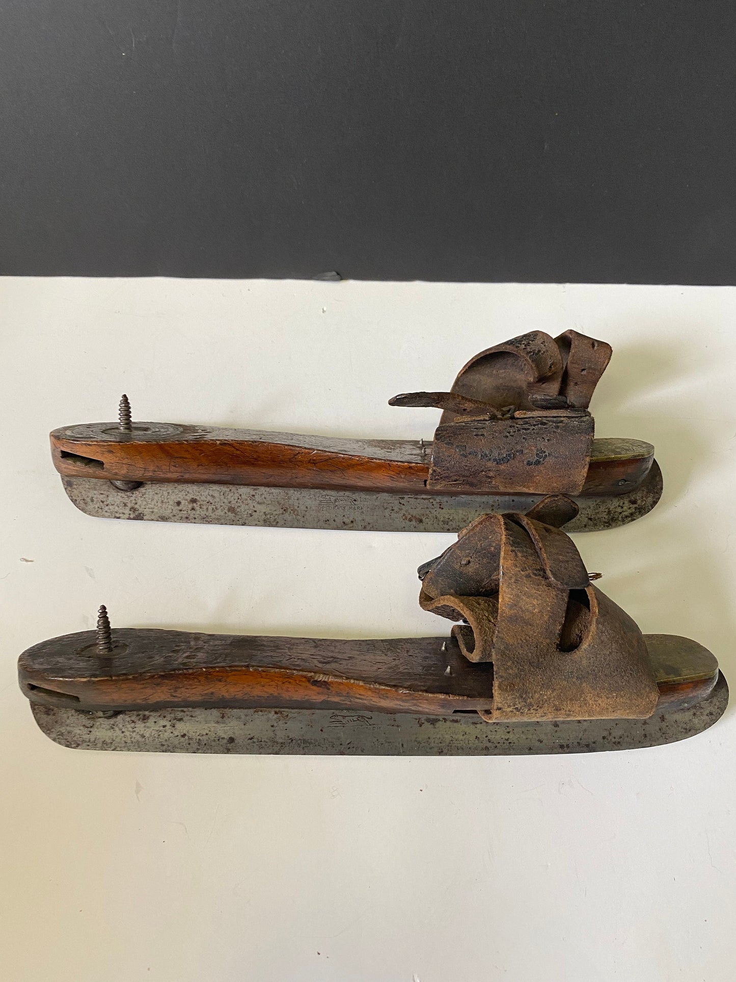 A  Fabulous authentic Canadian 19th century skates  9.5 x 2 inches  A collectors  dream  good antique condition - wow
