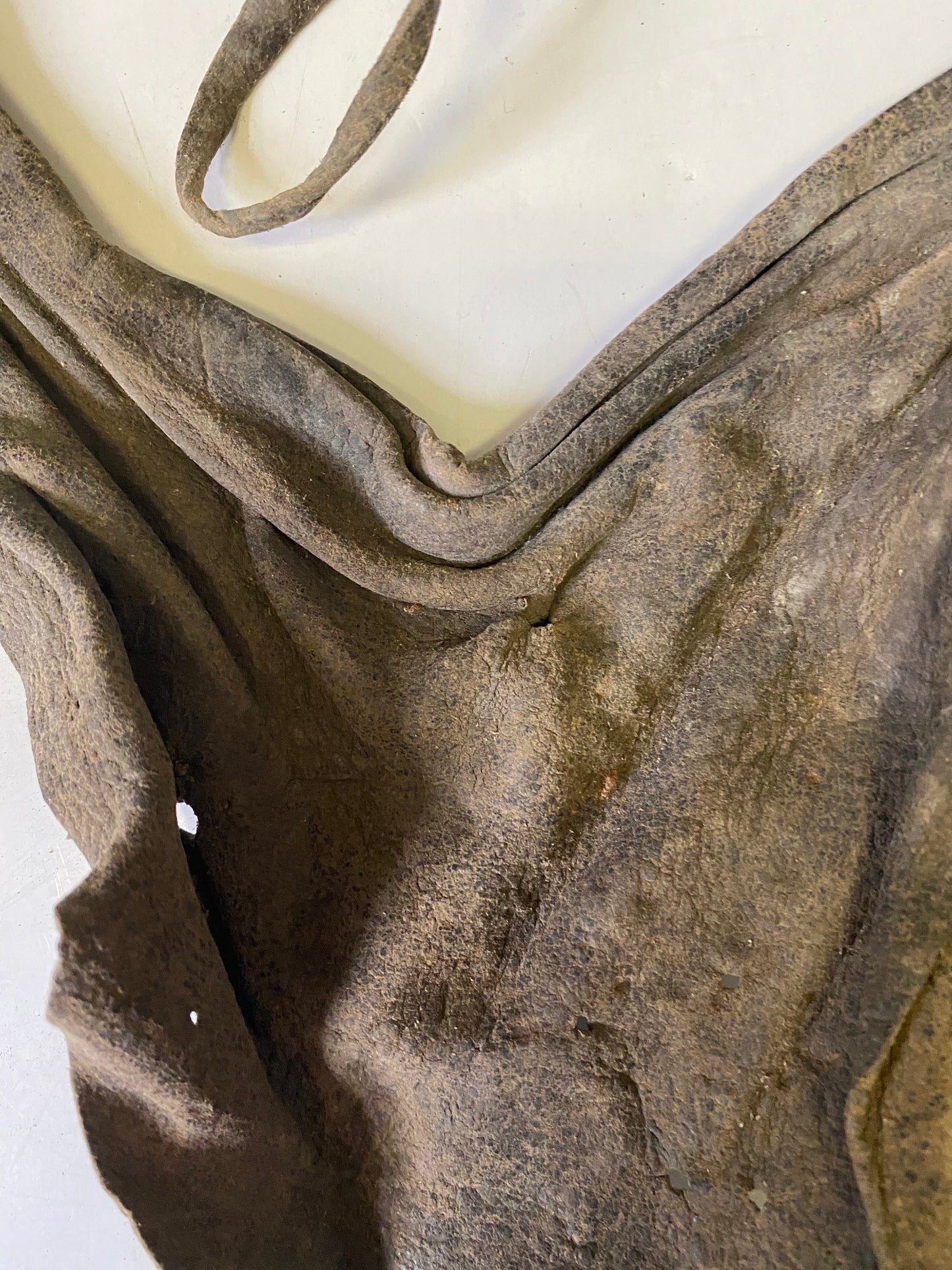 A  Museum quality early 19 century South African Zulu tribe loin cloth  Authentic and in as is cond - Culturally cool- 13 x 9  approx